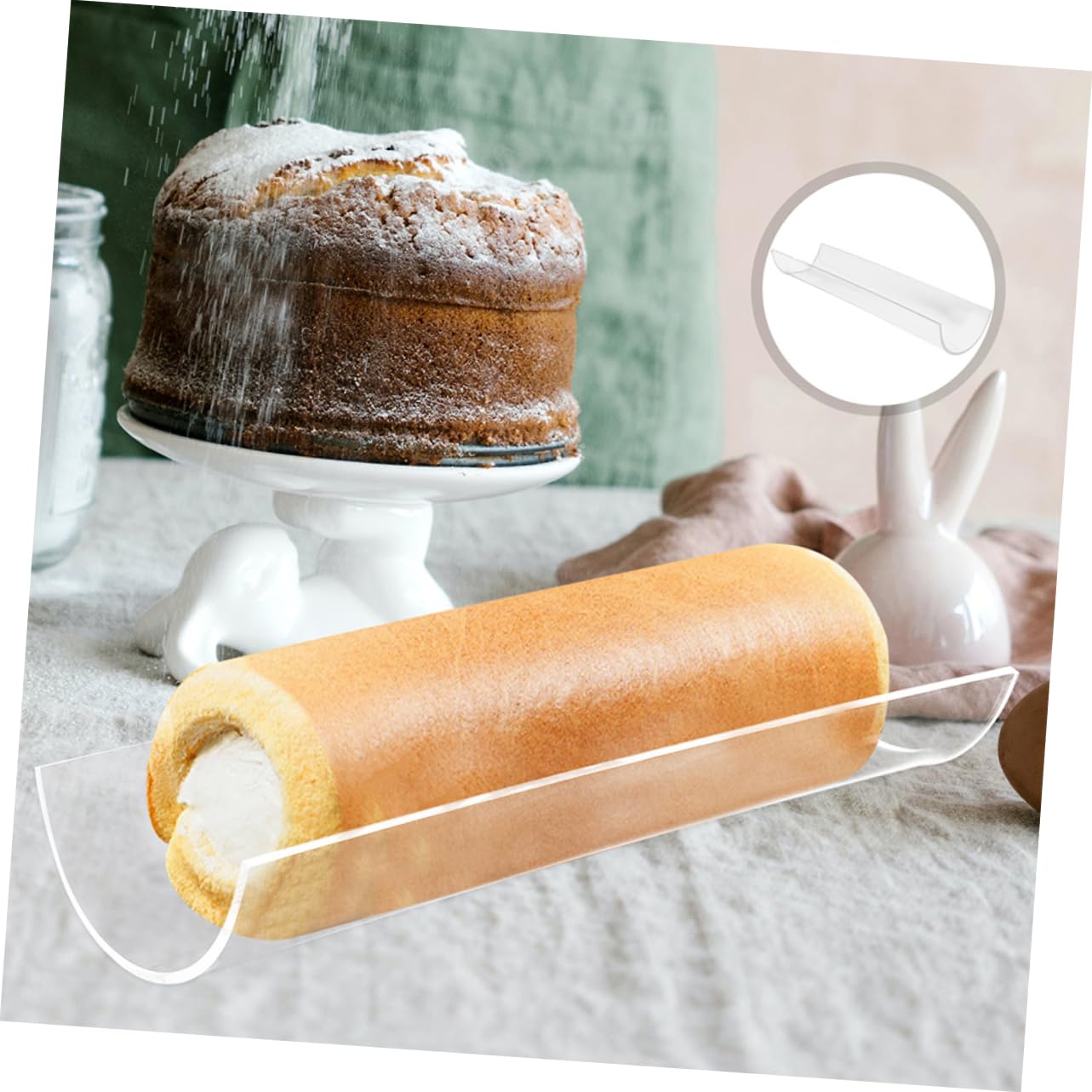 Rotondo Acrilico Torta Dischetti Per Cottura Accessori E Fai da Te Arte