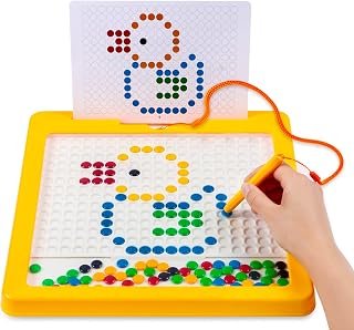 Cheffun Magnetic Drawing Doodle Board for Kids - 12" x 12" Magnetic Board Drawing Pad for Kids and Toddlers, Magnetic Toys Drawing Board for Toddlers, Montessori Educational Preschool Toy for Age 3+