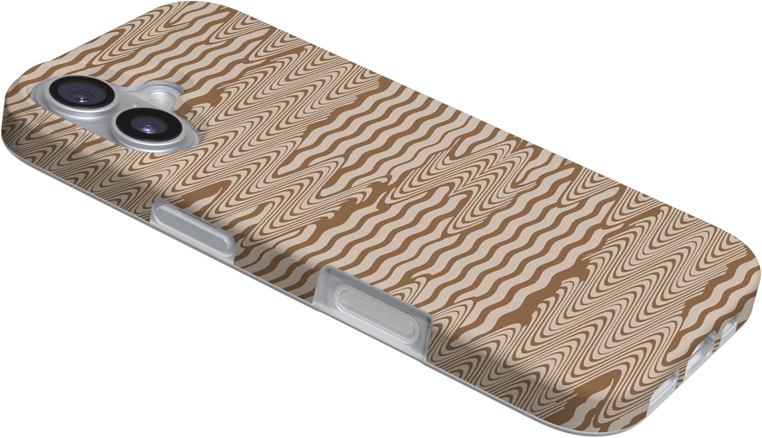 Casely iPhone 17 Case | Mocha Ripple | Brown Waves | Compatible with MagSafe | Classic Ultra Slim Design