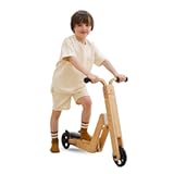 Avenlur Juneberry 2-in-1 Wooden Scooter & Ride-On Toy – Toddler Balance Bike & Scoot Toy for 2yr–5yr | Hape Scoot Bike Style, Best Gift for Boys & Girls Age-Appropriate Toys | Indoor Ride-On