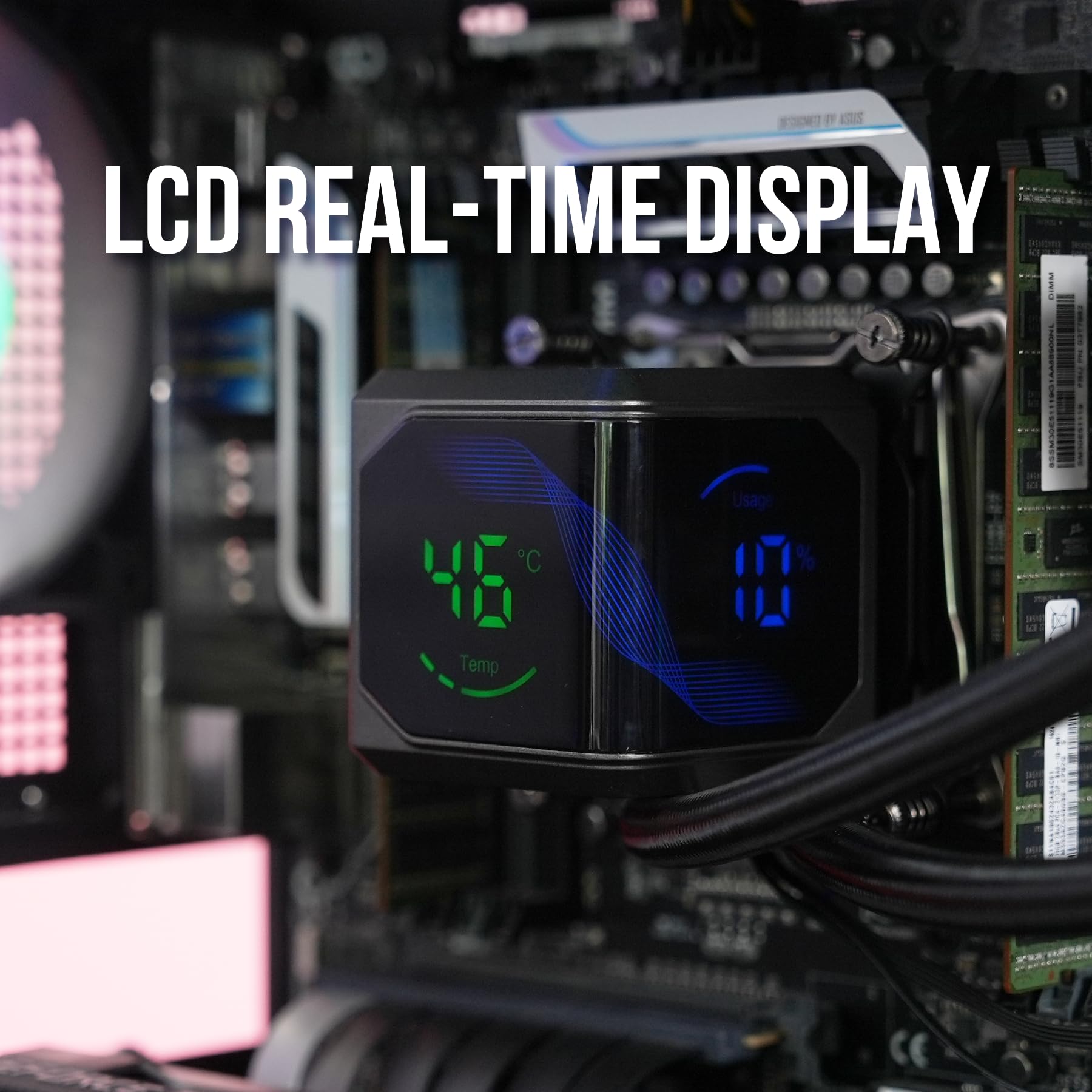 Amazon.co.jp: Dracaena.io AIO CPUクーラー、カラーチェンジリモート