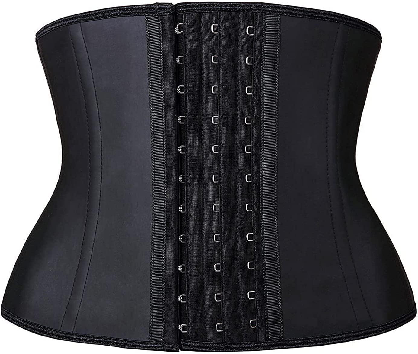 YIANNA Waist Trainer Women 4 Hooks Latex Tummy Control Corset Body Shaper Cincher Girdle For Slimming Sport