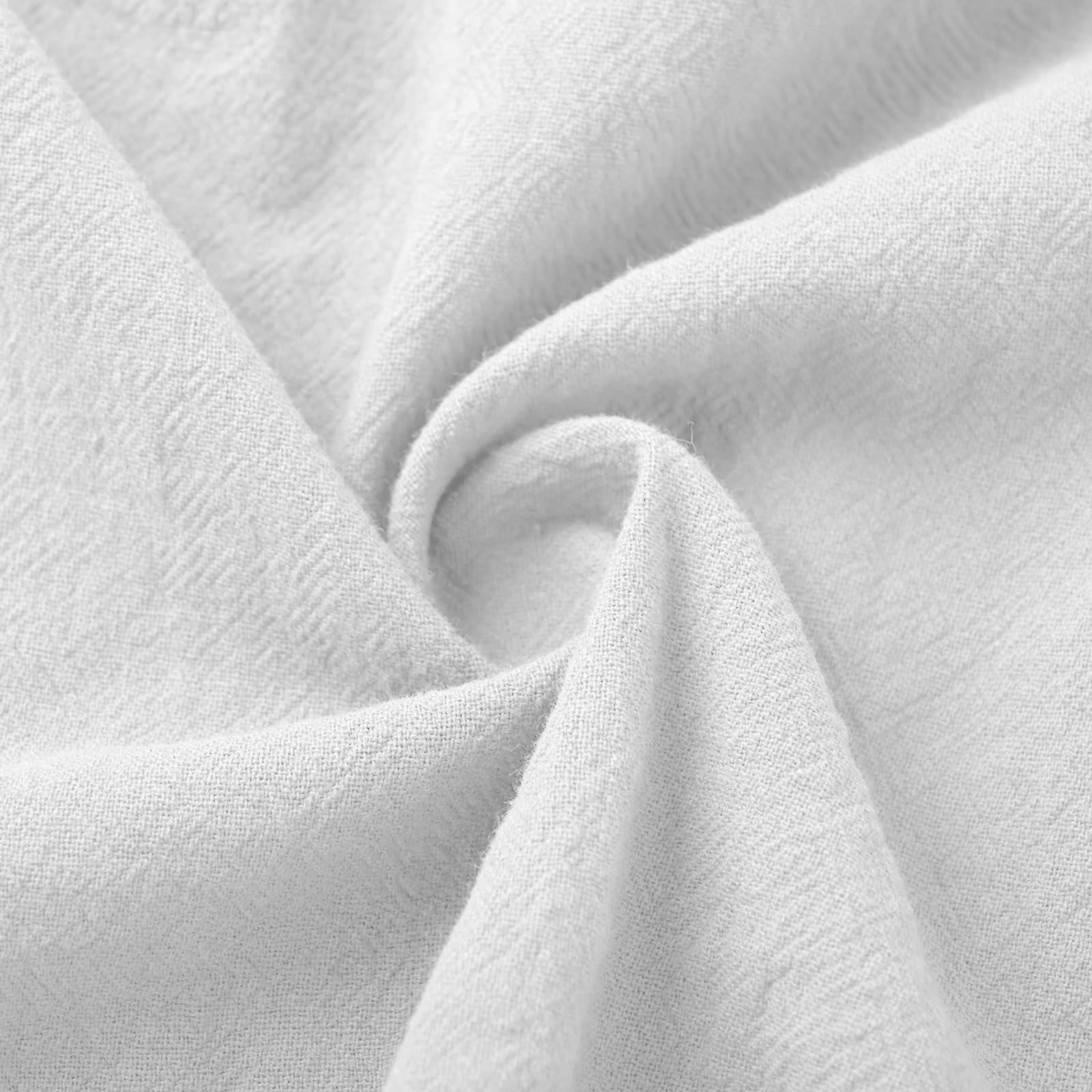 Women Summer Dresses 2025 Casual Cotton Linen Beach Vacation Knee Length Boat Neck Short Sleeve Pleated Dress White