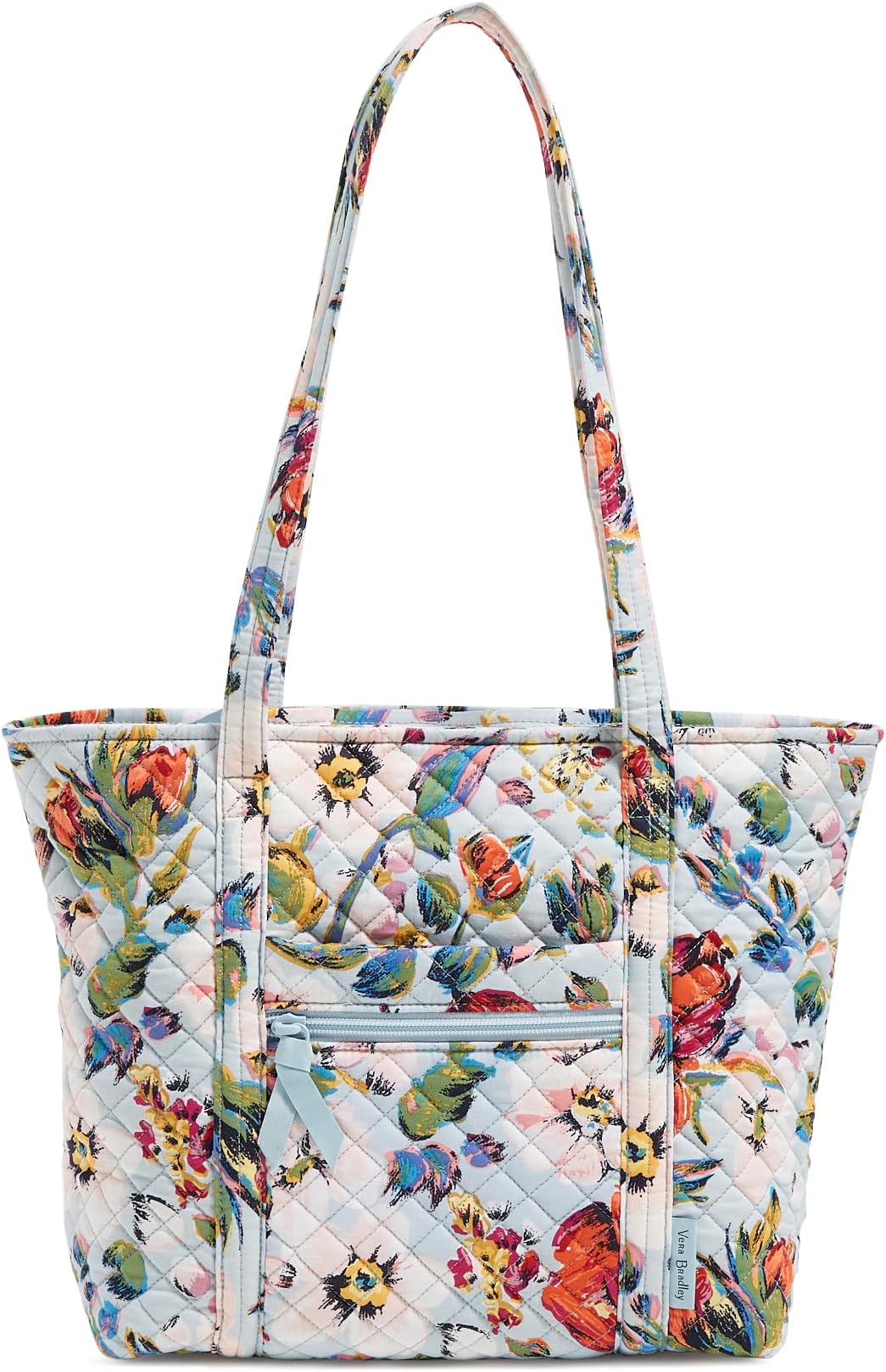 Vera BradleyWomen's Iconic Small Vera Tote, Signature Cotton Handbag, One Size