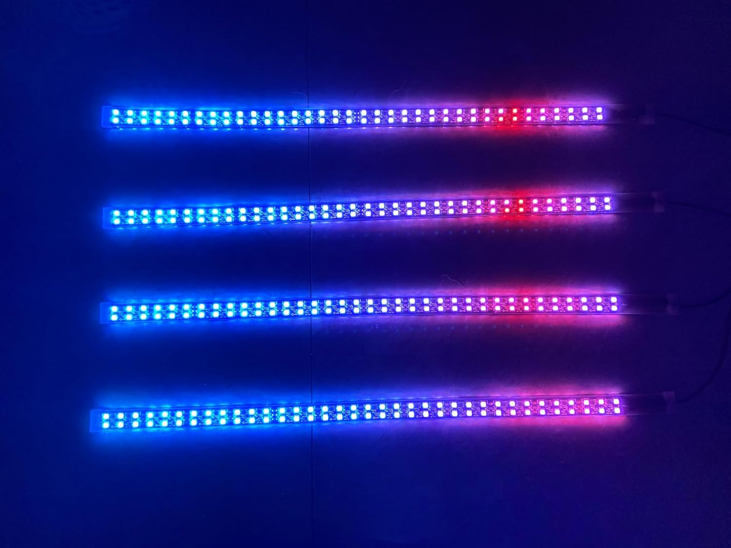 4PCS Double Row Dynamic Dual LEDs RGB Dream Color Chasing Underglow Strips Lights for Wheel Lights Slingshot Hood Car Truck Grille Bluetooth + Remote (4PCS 2FT Double Row Light Strips)