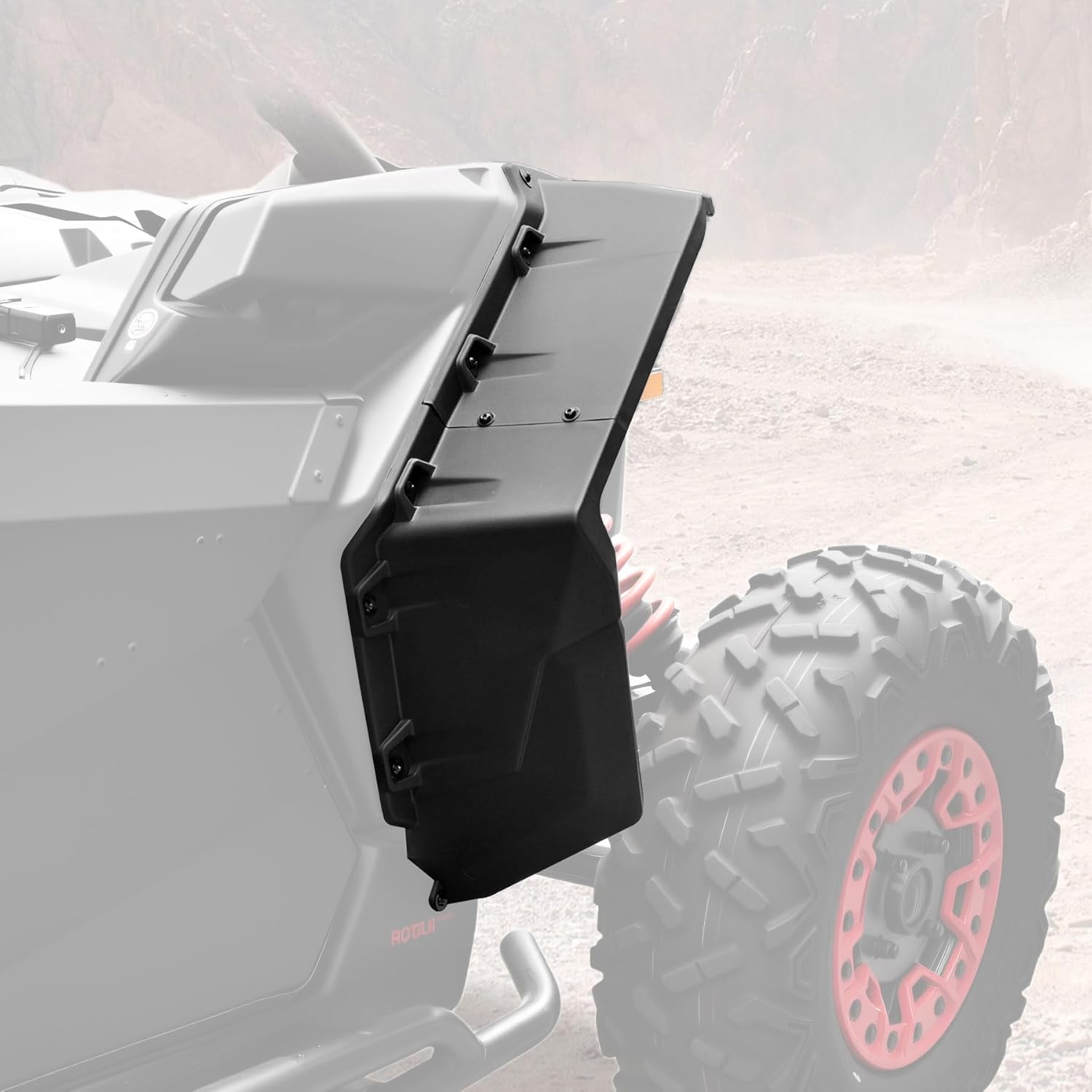 Front Wider Fender Flares for Can-Am Maverick X3, Impact Resistant Combined Mudguard Extension, Mud-Free XXL Extended Mud Flaps for Can-Am Maverick X3 MAX 2017-2025 Accessories, A Pair