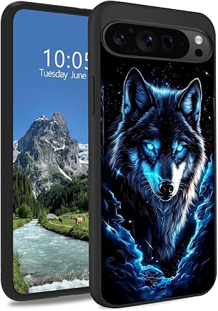 for Google Pixel 11 Pro XL 6.8" Case,Blue Eyes Wolf