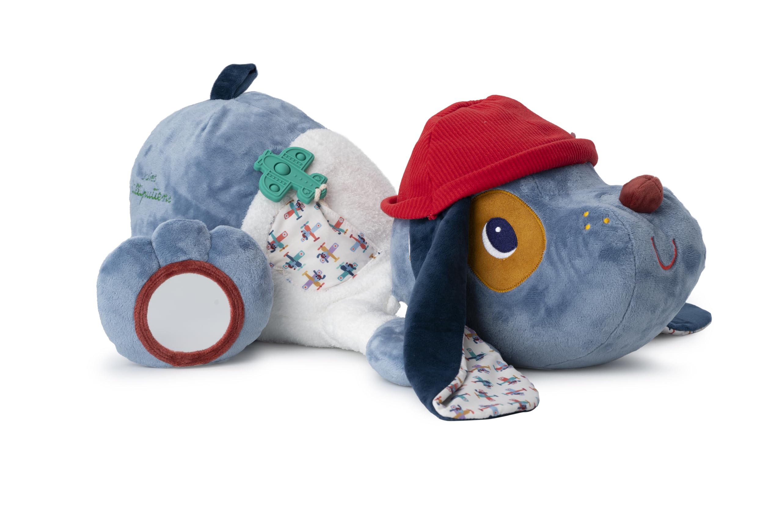LILLIPUTIENS - Maxi Perro de Peluche de Actividades - Ideal para Decorar la habitación y Jugar - Altura 55cm - Múltiples Sonidos y Actividades - Materiales Suaves - 87cm - A Partir de 6 Meses