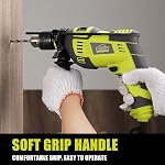 DEWINNER 710W Electric Corded Rotary Hammer Drill 1/2 Inch Chuck Variable Speed with Auxiliary Handle