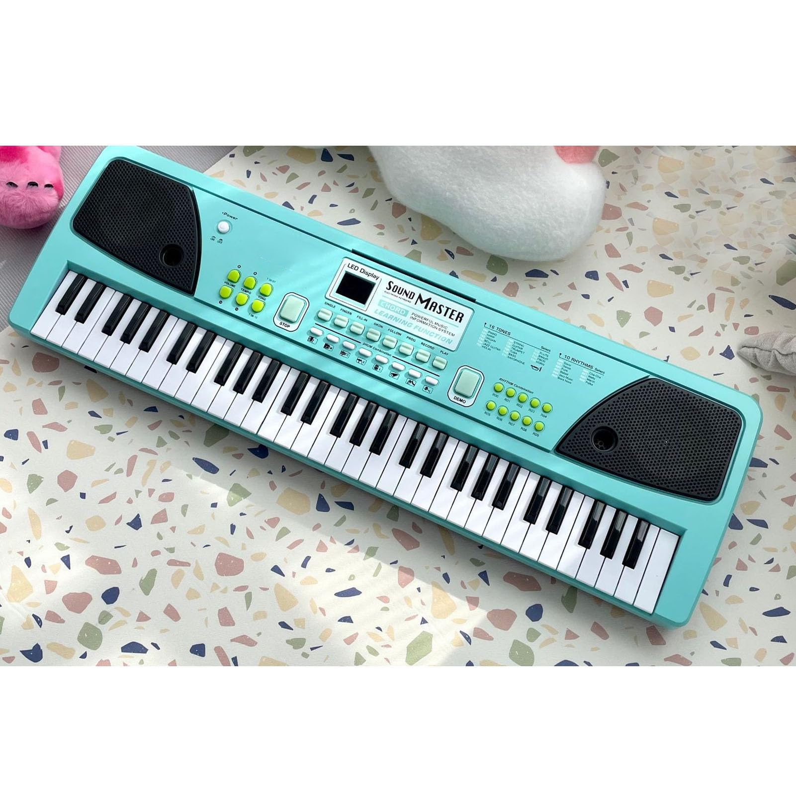 Amazon | Xuuyuu 電子ピアノ キーボード 61鍵盤 16音色 10リズム 8楽器