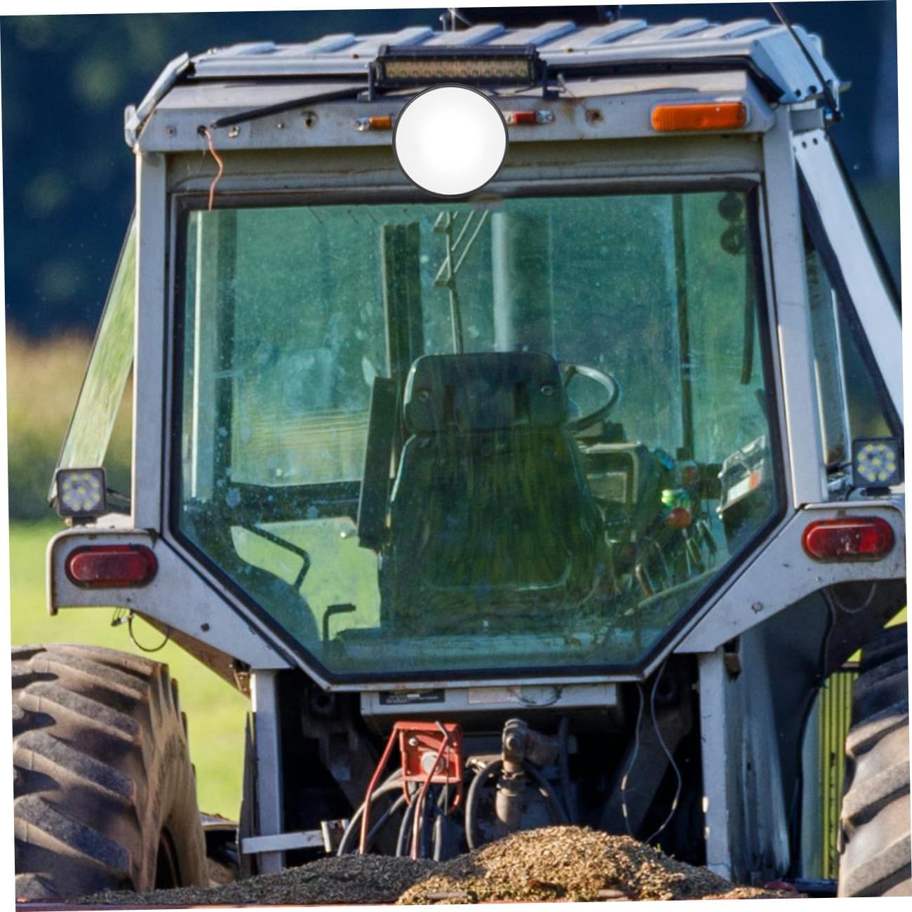 POPETPOP 2pcs Convex Rear View Mirrors for Excavators and Tractors Enhanced Safety with Wide Angle View Durable Auxiliary Mirrors for Heavy Equipment and Construction Vehicles