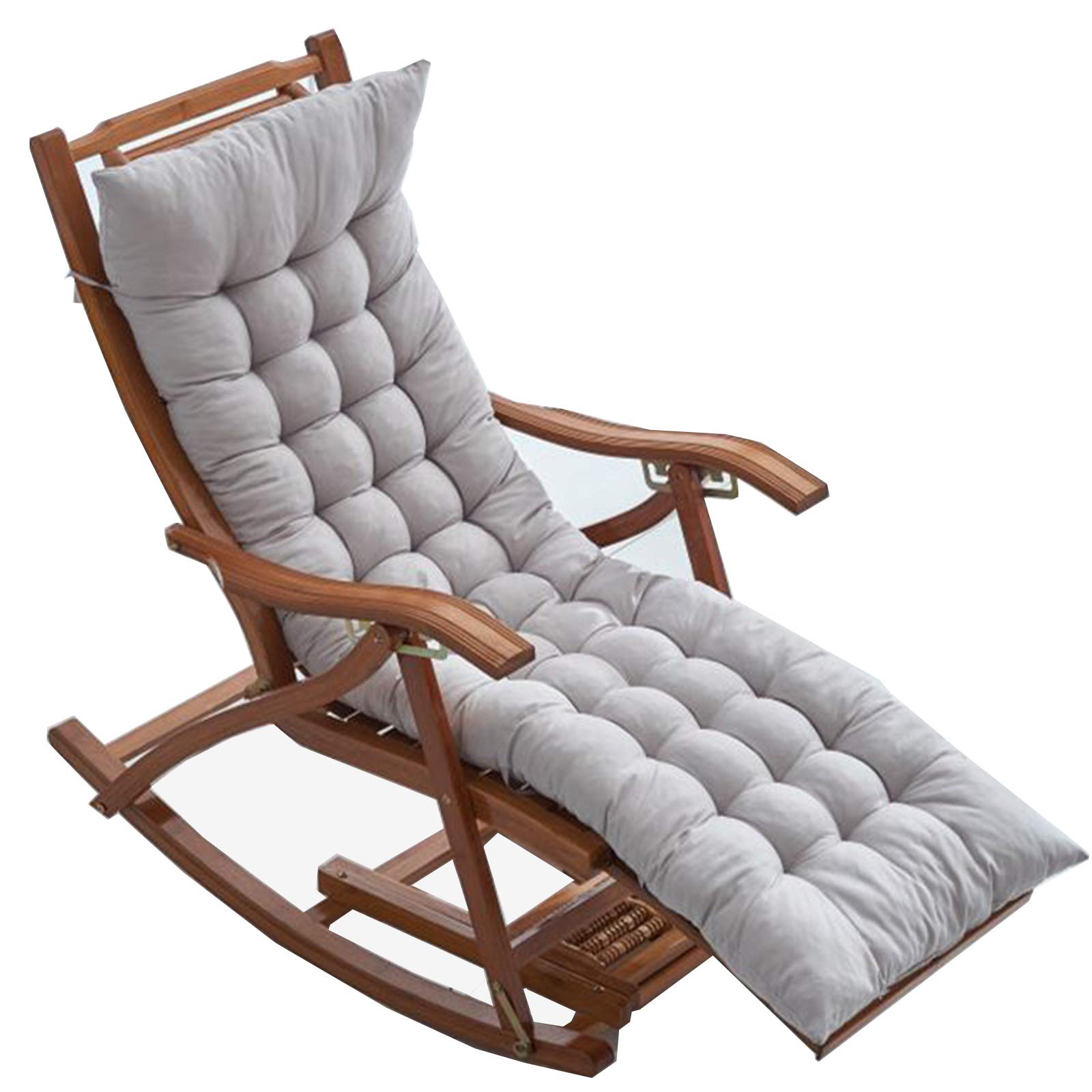 Sdraio da Giardino, Sdraio Pieghevole,Cuscino Poggiatesta Regolabile,Poltrona Ergonomica eTraspirante con Struttura in Acciaio