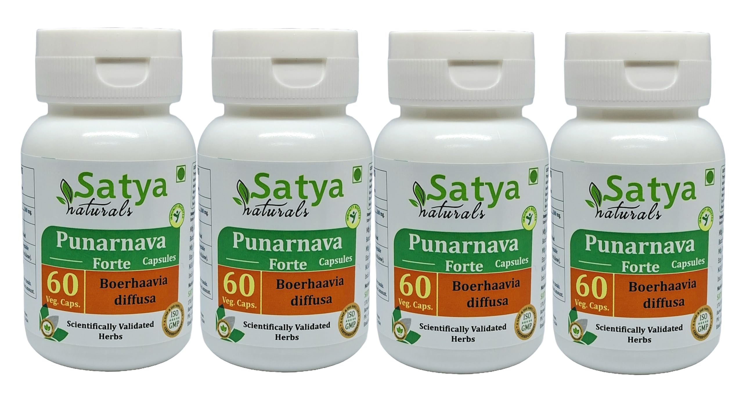 Boerhaavia Diffusa (Punarnava) Extract Capsules | Highest Potency, 100% Herbal Product | Pack of 60 X 500 mg. Veg. Capsules (Pack of 1 Bottle) — Amazon image 6