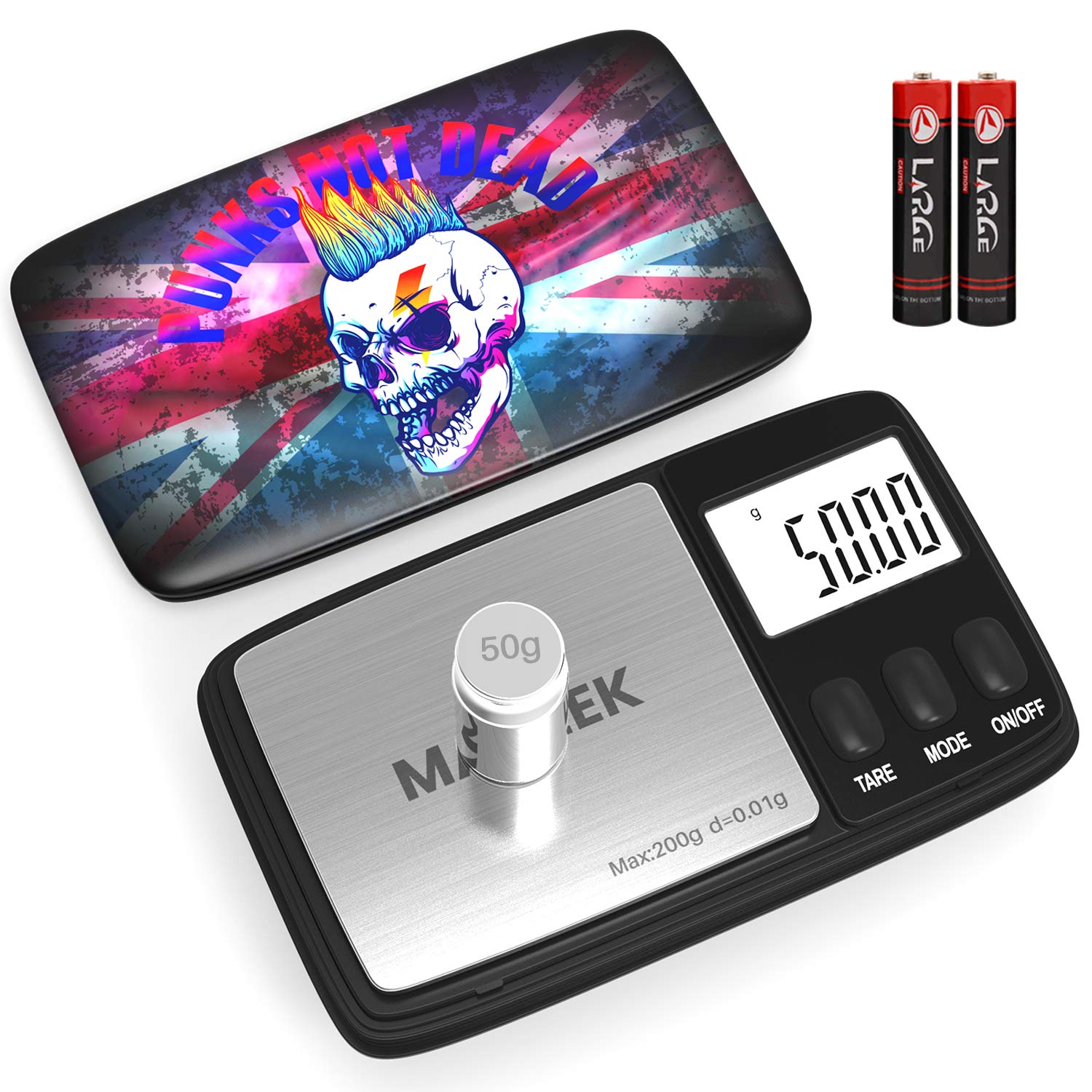 Buy Gram Scale, Scales Digital Weight Grams 200 X 0.01g with 50g Weight