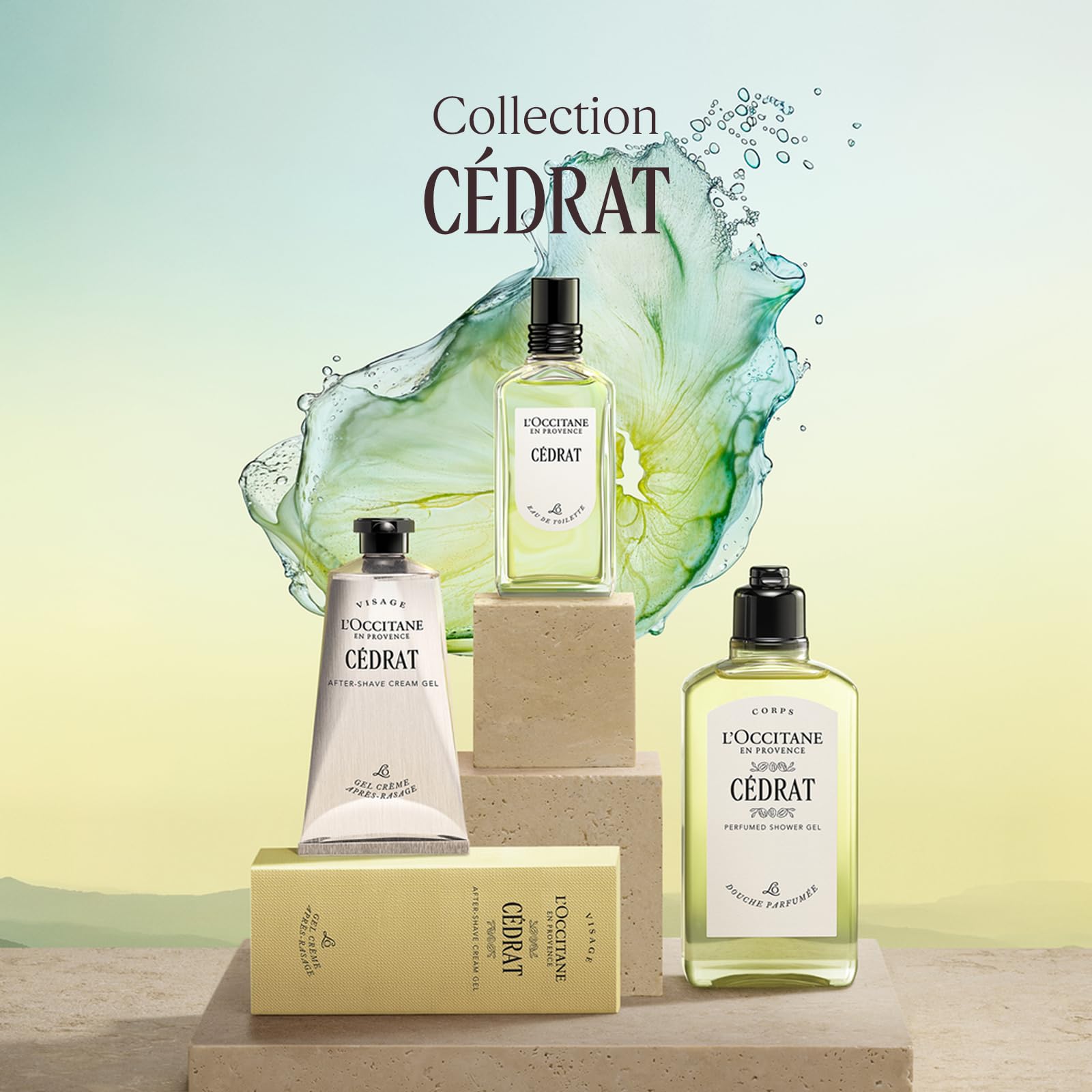 L'OCCITANE - Eau de Toilette Cédrat - 50 ml | Notes fraîches, acidulées et boisées - Accords de Cédrat, Citronnelle et Bois Ambré - Fabriqué en France
