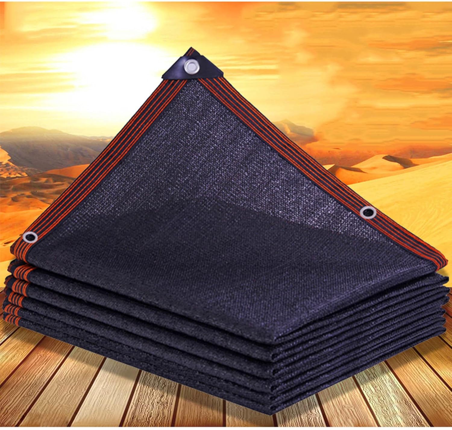 Shade Netting 2x3/3x4/4x5/5x6/6x8m, Sunblock Shade Cloth, Outdoor Shade Sail, Windproof Shade Net for Plants/Flowers/patios, 80% Shading Rate,Black-2x7m(6.6 * 23ft)