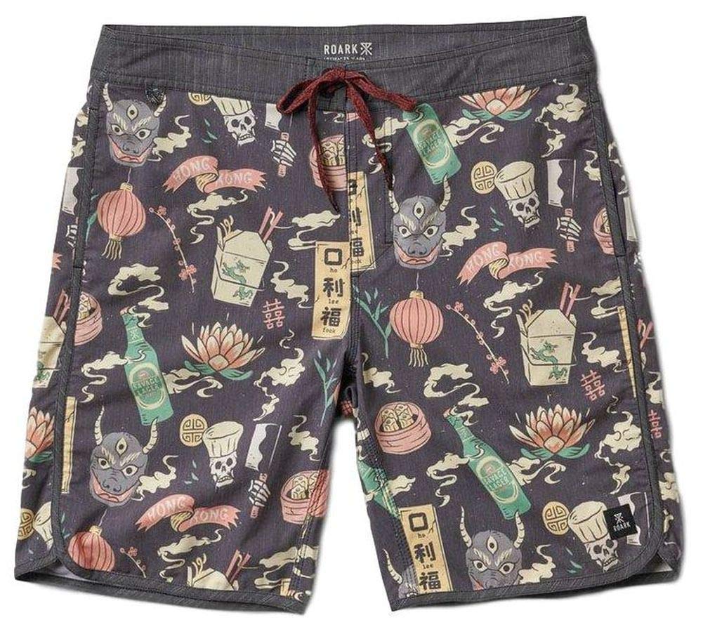 Roark Noodle House Black Boardshort PE19