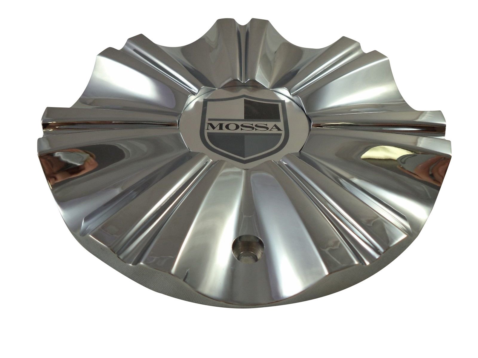 MOSSAWheels 749-RWD/MS-CAP-L195 Chrome Custom Wheel Center Caps (Set of 2)