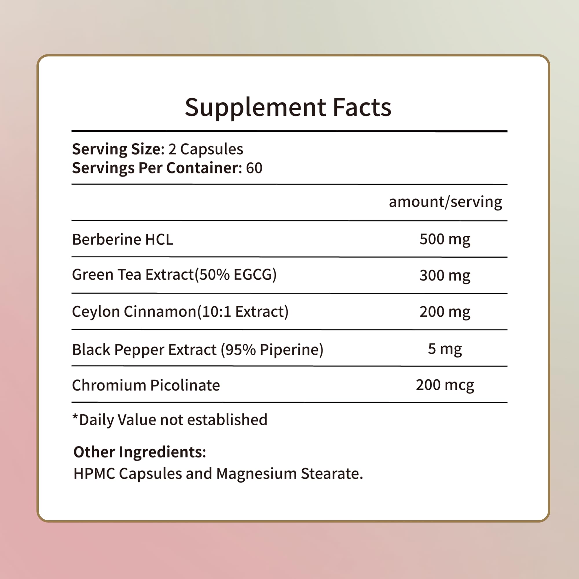 Female Metabolism Support Supplement – Appetite Control & Energy Booster with Berberine HCL, Green Tea EGCG – Belly Slimming, Digestive Comfort & Full Body Wellness, 120 Capsules, Made in USA — Amazon image 4
