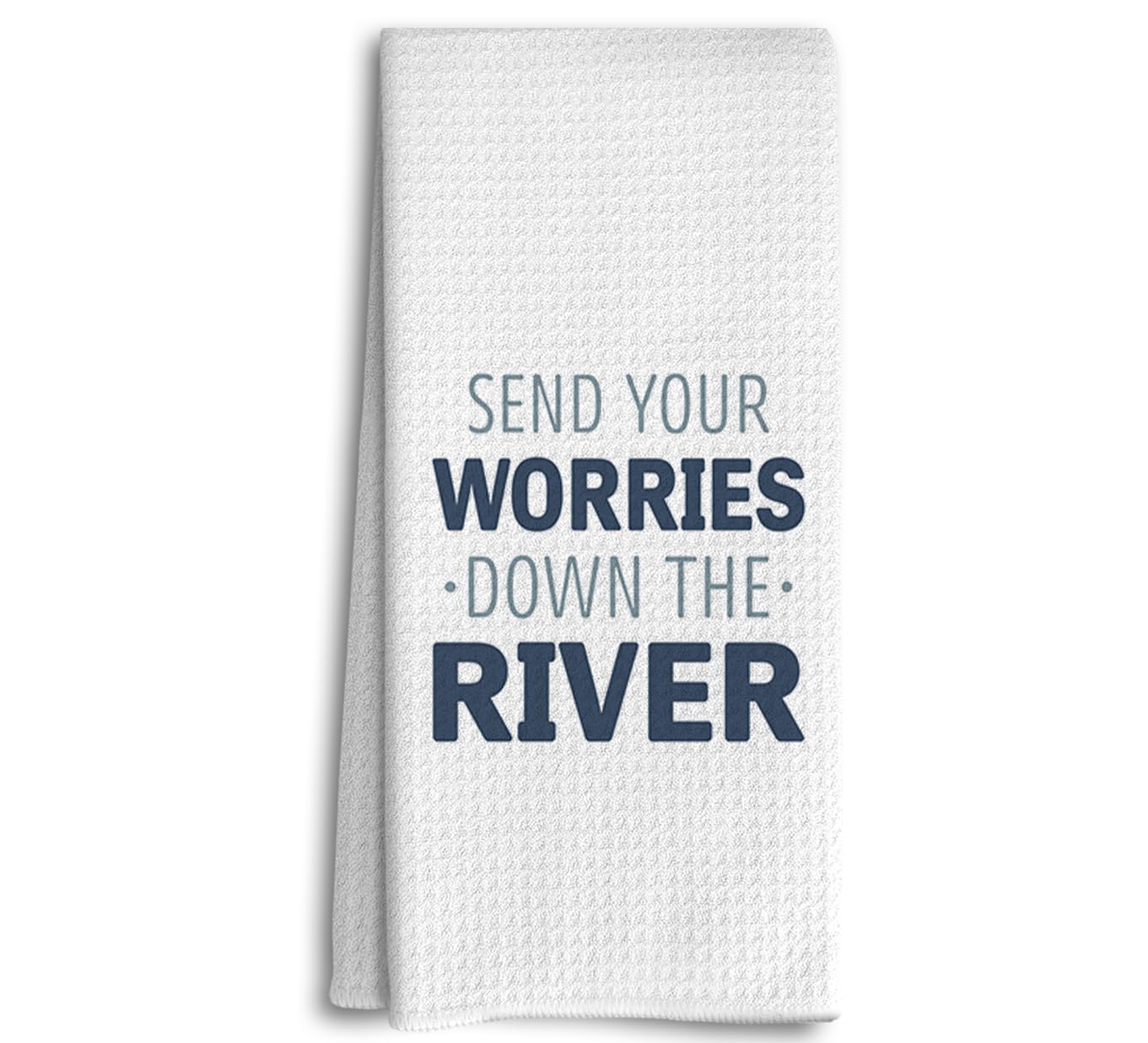 Dwept Inspirational Anxiety Relief Kitchen Towels, Lake River Hand Towels Dish Towels, Positive Decor, Rustic Farmhouse Bathroom Kitchen Decor, Send