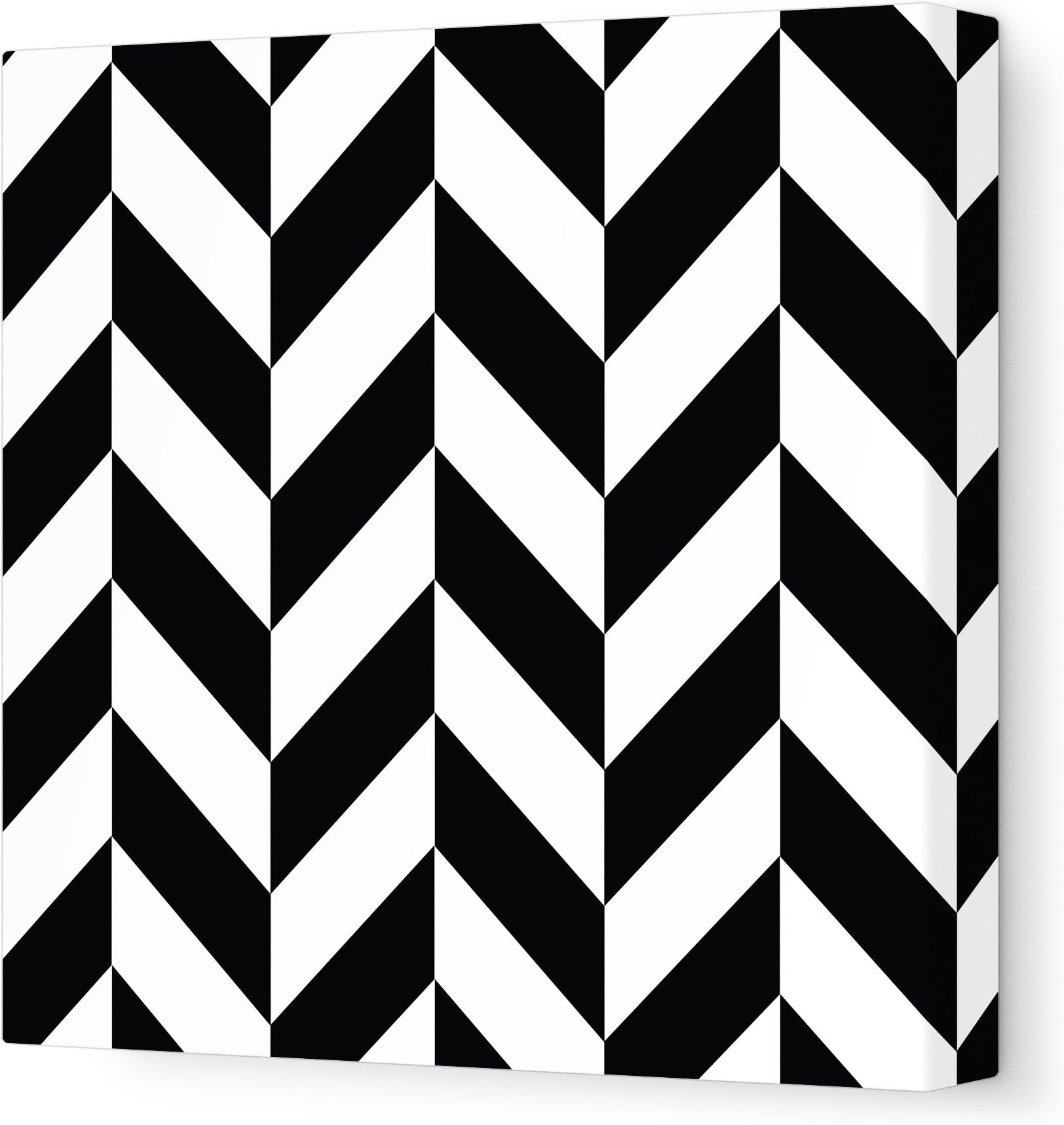 AvalisaStretched Canvas Nursery Wall Art, Pattern 220, Black, 18" x 18"