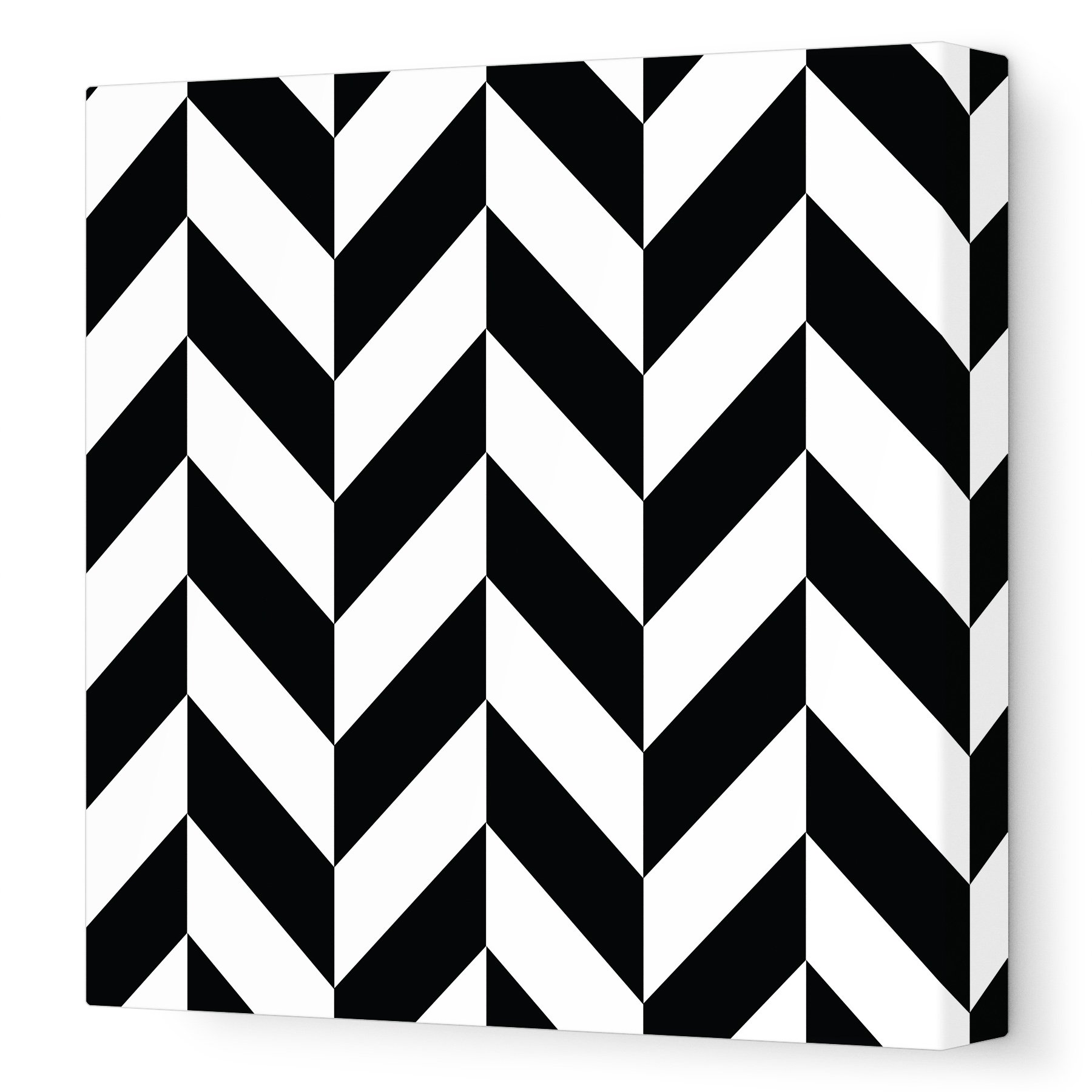 AvalisaStretched Canvas Nursery Wall Art, Pattern 220, Black, 18" x 18"