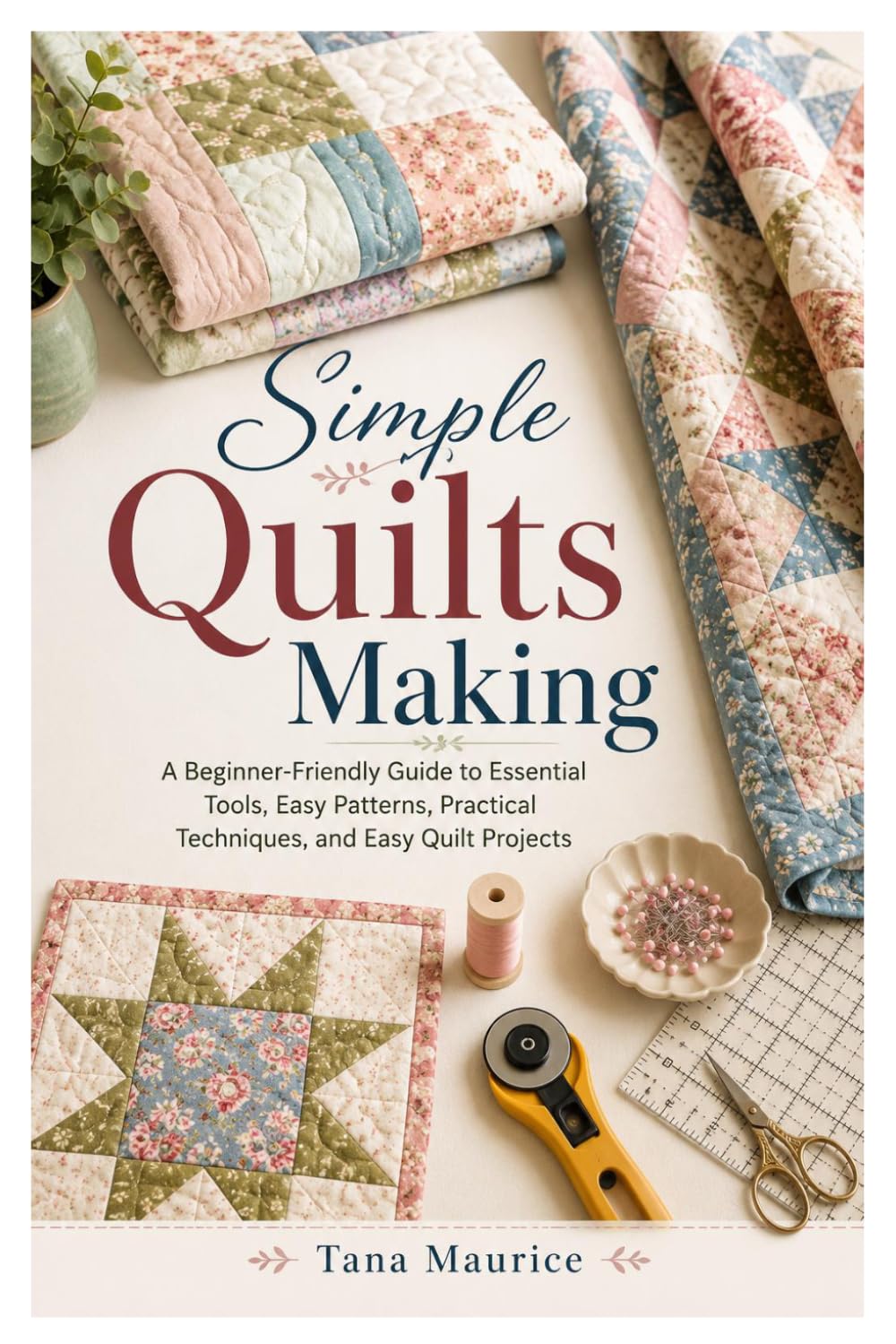 Simple Quilts Making: A Beginner-Friendly Guide to Essential Tools, Easy Patterns, Practical Techniques, and Easy Quilt Projects