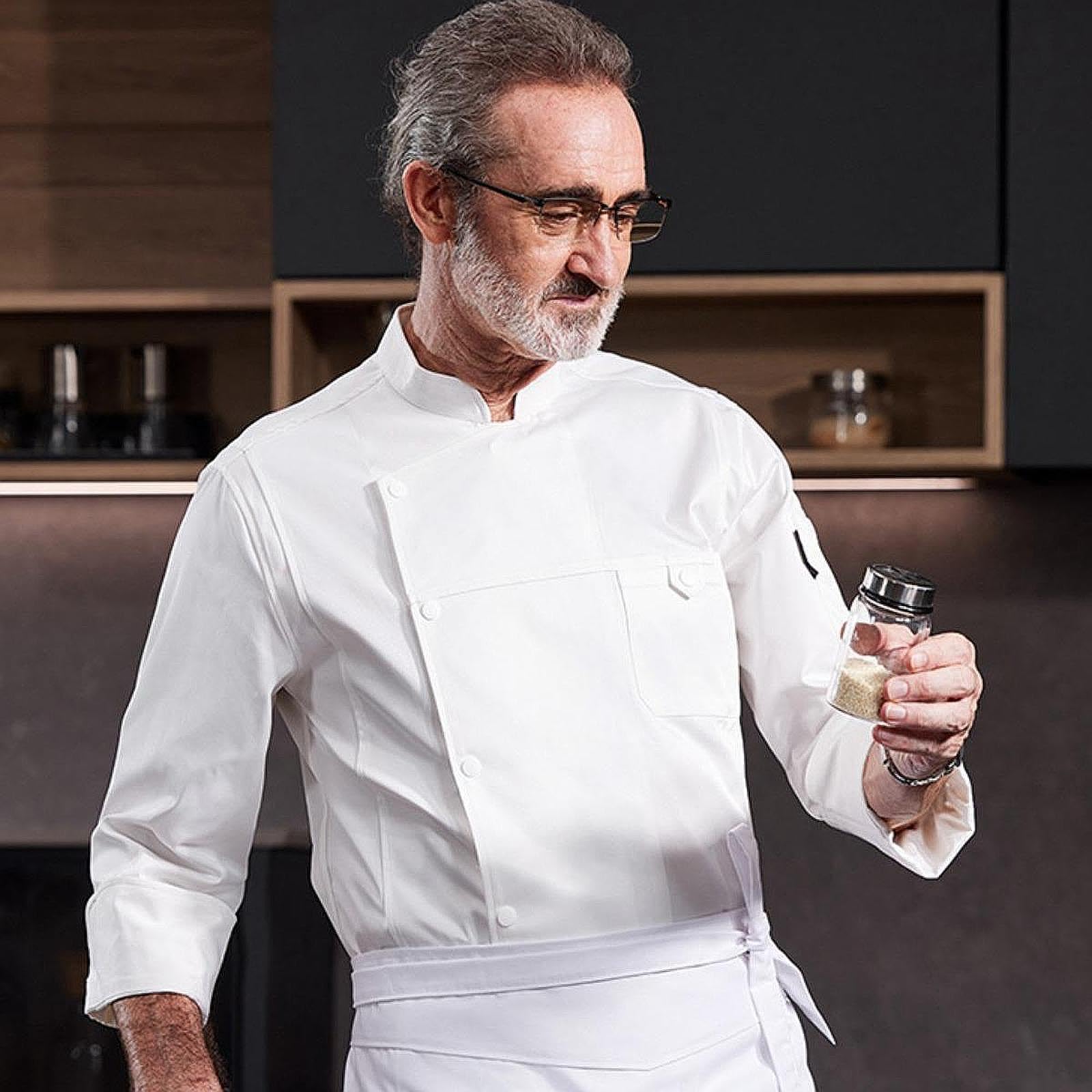 Colaxi Chef Coat White Chef Clothes Chef Jacket for Food Service Catering Hotel Kitchen, XL