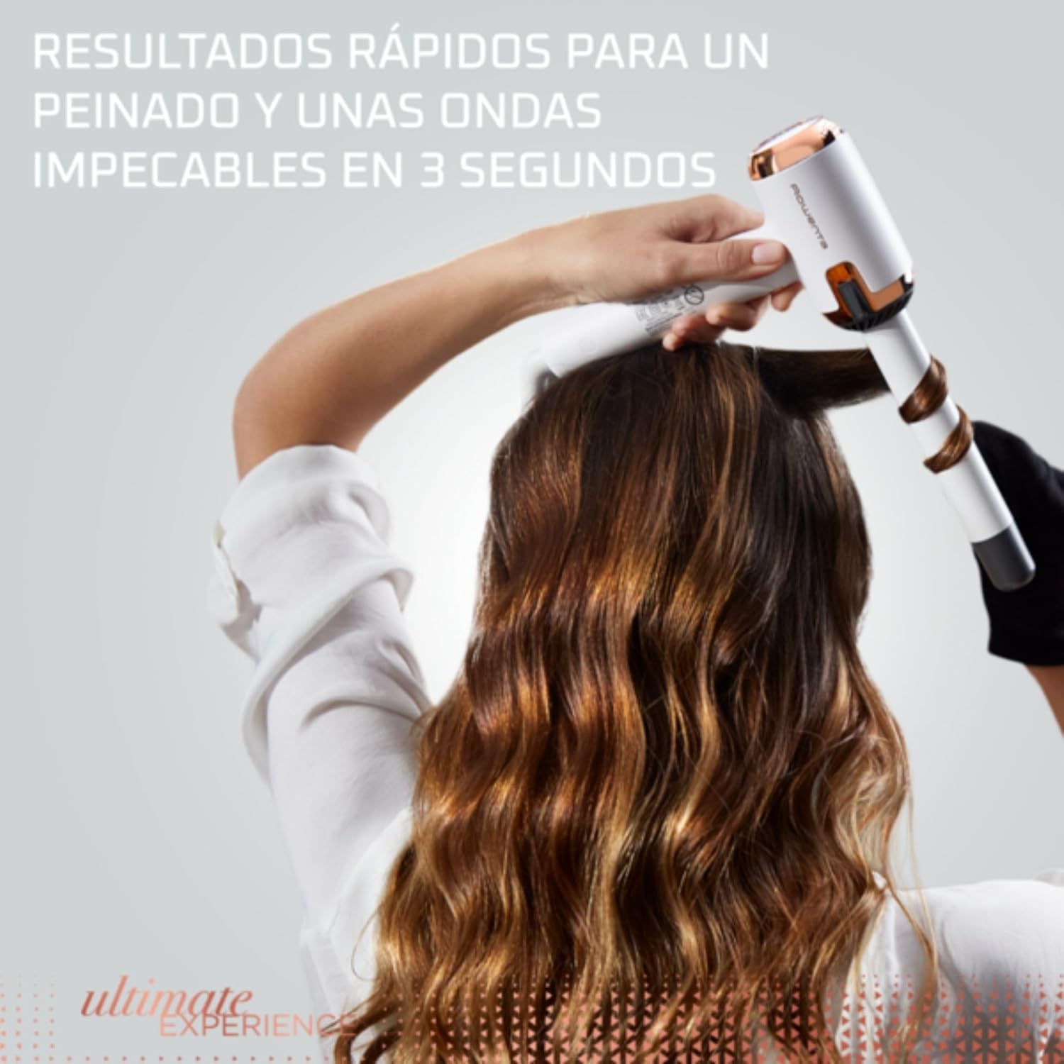Rowenta CF4310 Air Care Ultimate Experience Rizador en Forma de L Ondas en 3 s 8 Niveles Temperatura 130-200°C