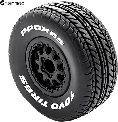 Miniatura 6 de Ruedas y neumáticos para camión de campo corto 110 a control remoto con neumáticos hexagonales de 0.472 in escala 110 para 110 RC Off-Road Car