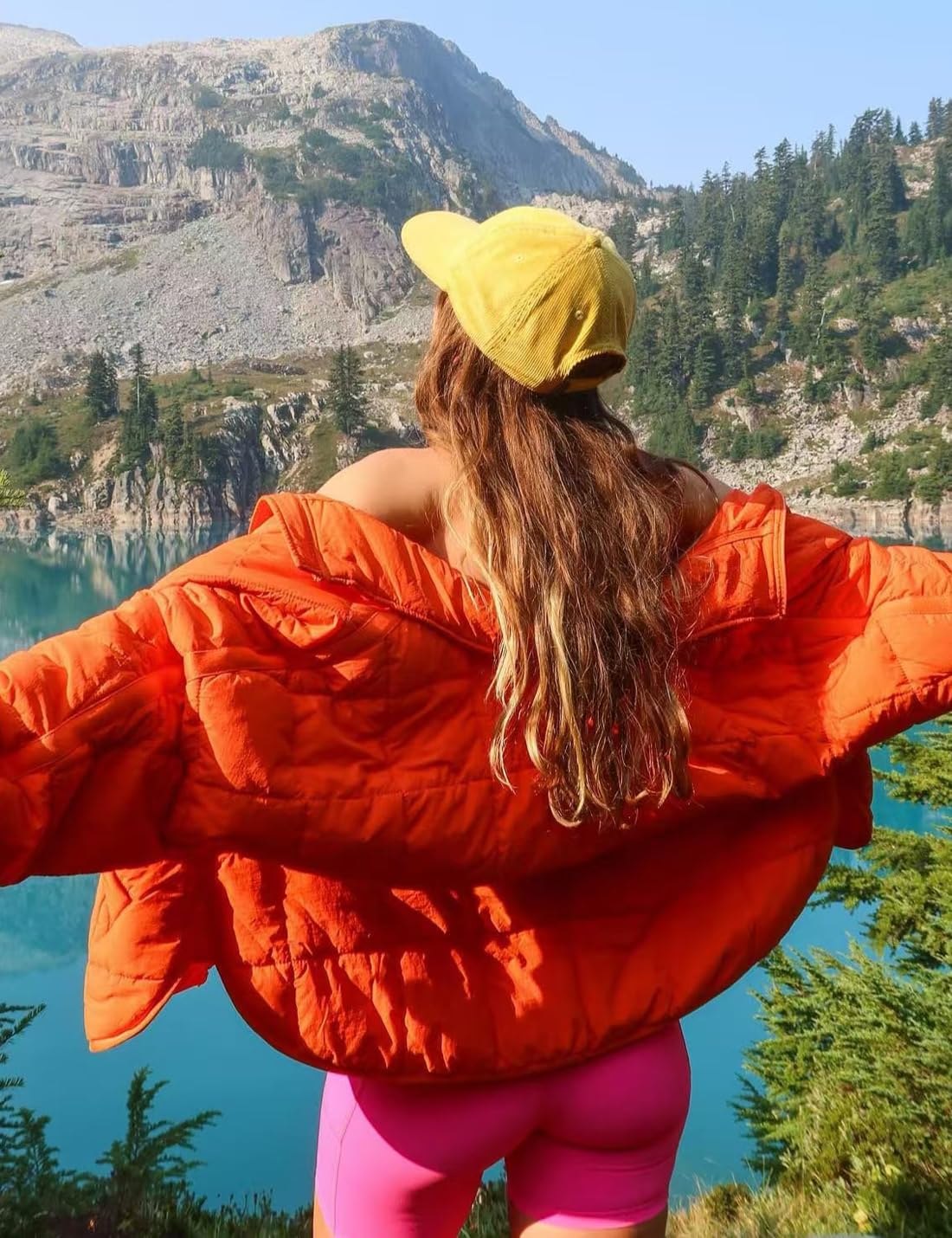 Gacaky Women's Baggy Lightweight Zip Puffer Jacket Warm Winter Down Coat with Pockets - Image 2