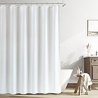 Vista 64 de Naturoom cortina de ducha de 36 pulgadas - cortina de ducha estrecha para espacio pequeño, de medio tamaño, de lino verde ultra gruesa, juego