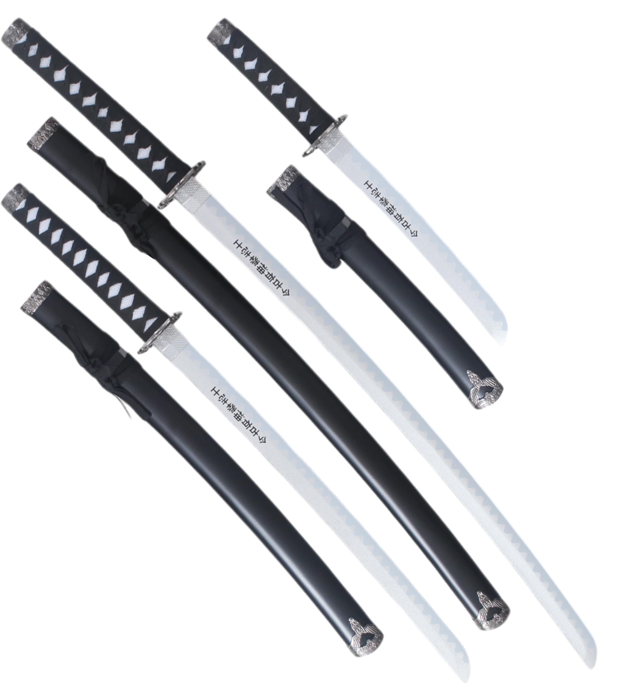 Set 3 Katanas en Bois Lame en Bois Katana Wakizashi Tanto Epee Sabre Katana Japonais Katana Le Dernier Samourai Decoration Cosplay + Presentoir