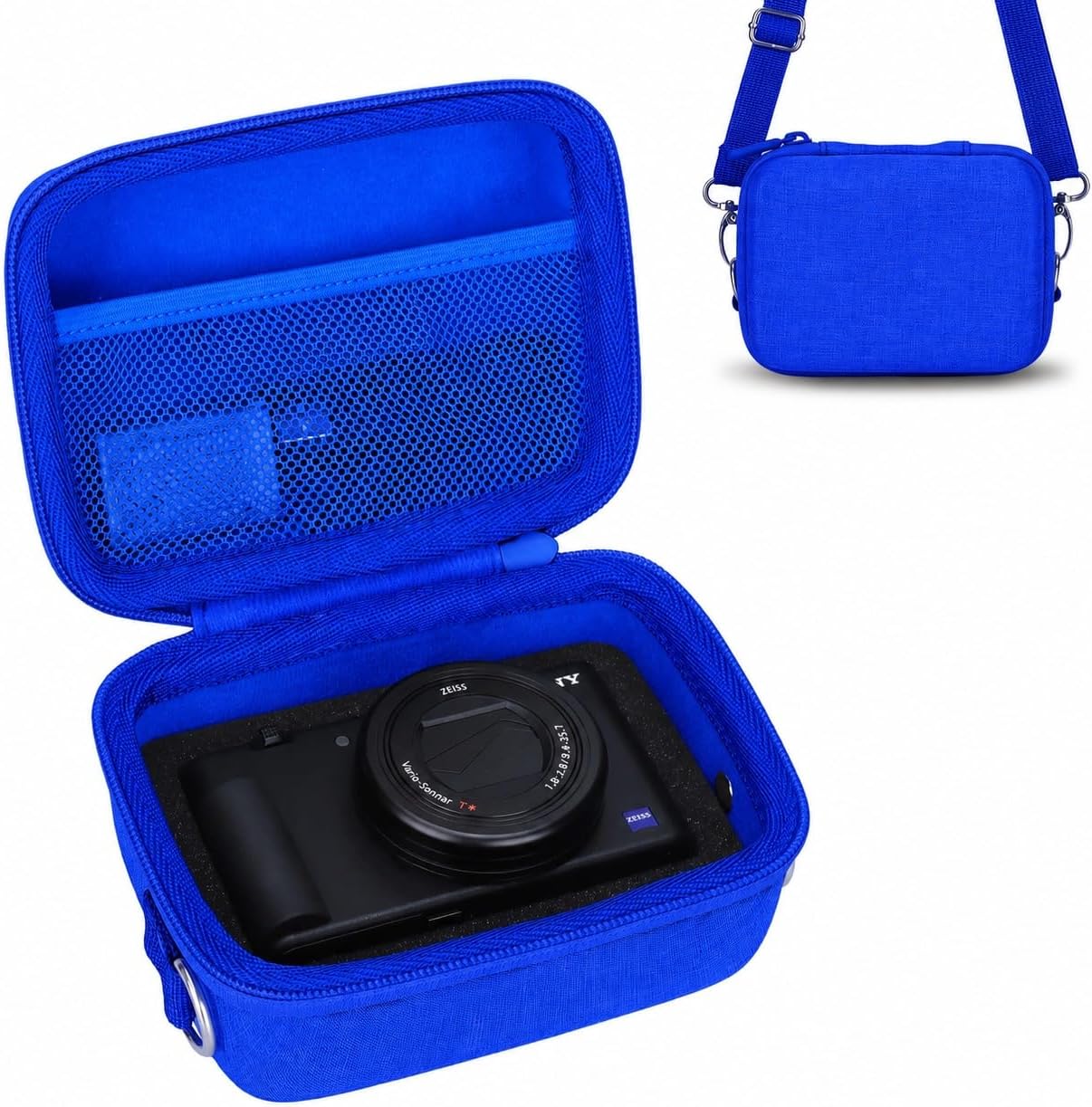 Hard Case for Sony ZV-E10/ZV-1F,Canon PowerShot G7X Mark III Camera Blue image 3