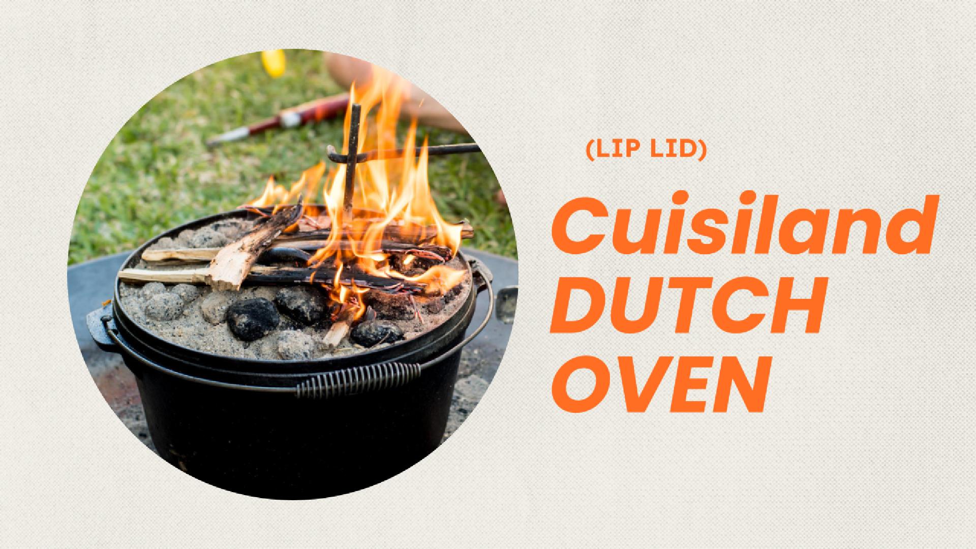 Amazon.com: Cuisiland 20QT Cast Iron Dutch Oven with Lip Lid