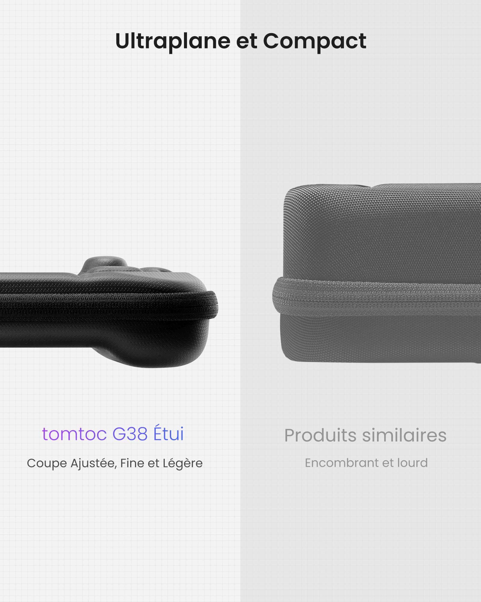 tomtoc Etui Compatible avec Steam Deck/Steam Deck OLED, Housse Rigide en EVA Entièrement Protectrice pour Transporter la Console Steam Deck/OLED et Ses Accessoires, Antichoc, Adaptée aux Voyages
