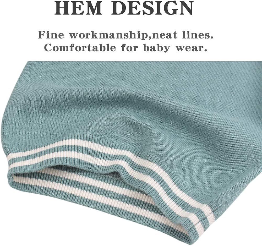 Peecabe Casual Knitted Baby Sweaters Long Sleeve O-Neck Sweater for Boys Infant Toddler Girls Pullover 1-5Y: Clothing, Shoes & Jewelry