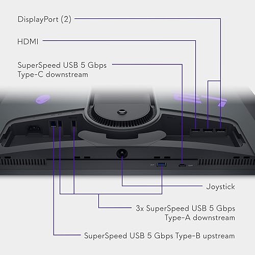 Miniatura 13 de Alienware AW2725DF Monitor OLED para juegos  26.7 pulgadas Quantom-Dot WQHD (2560x1440) 360Hz 0.03Ms Display, AMD FreeSync Premium Pro, HDMIDPUSB