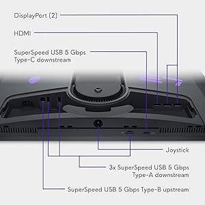 Alienware AW2725DF OLED Gaming Monitor - 26.7-inch Quantom-Dot WQHD (2560x1440) 360Hz 0.03Ms Display, AMD FreeSync Premium Pro, HDMI/DP/USB 3.2 Gen1, Height/Tilt/Swivel/Pivot Adjustability - Black