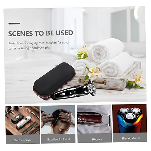 Miniatura 3 de Bolsa de almacenamiento de maquinilla de afeitar organizador de maquinilla de afeitar eléctrica bolsa de transporte de seguridad Razor Case Razor