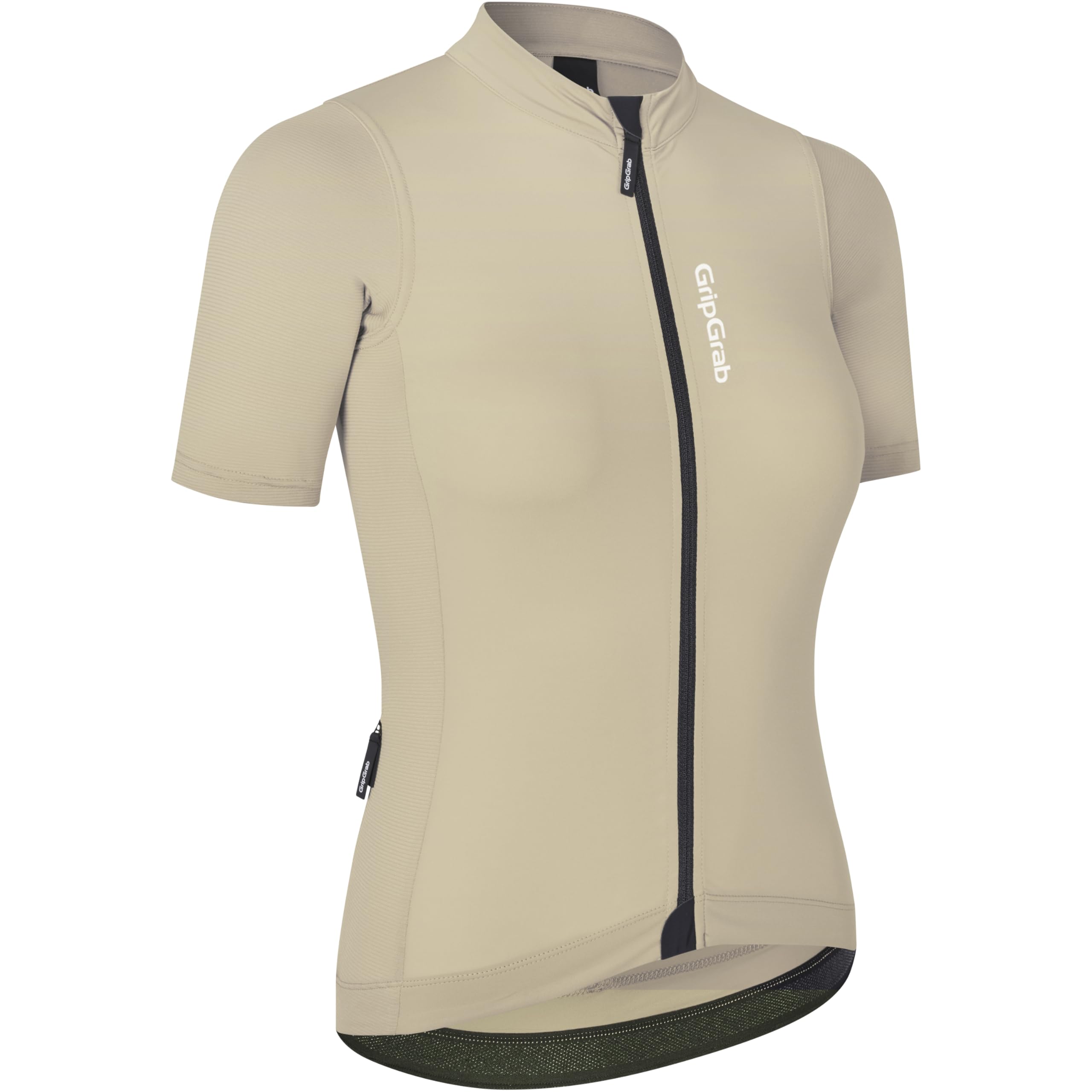 GripGrab Ride Women's Short Sleeve Cycling Jersey Summer MTB Road Gravel Bike Cycle Jersey Bicycle Clothing Women Shirt Beige