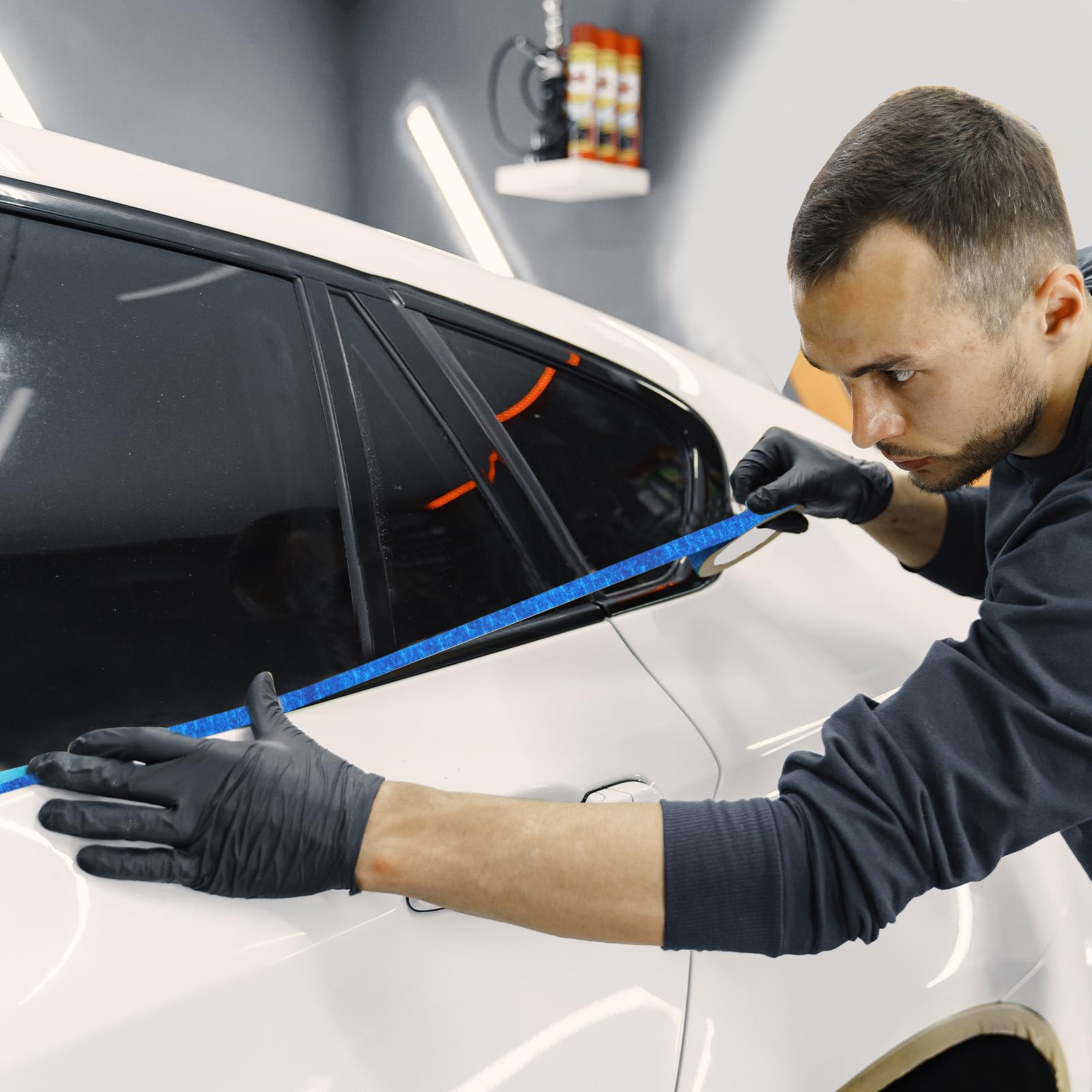 6 Rollos De Cinta De Enmascarar De Línea Fina (1/16, 7/10, 1/8, 1/4, 1