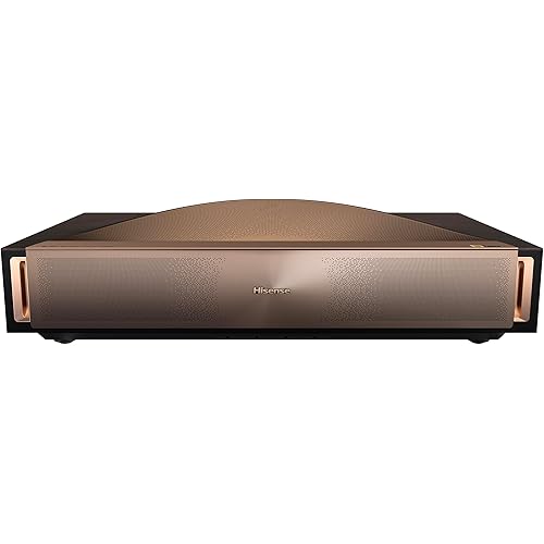 Hisense L9Q Ultra Short Throw Triple Laser Projector, 4K UHD, 5,000 ANSI Lumens, 5000:1 Contrast, 80” - 200”, Dolby Vision & Atmos, IMAX Enhanced, Google TV, Pantone Validated, Sound by Devialet