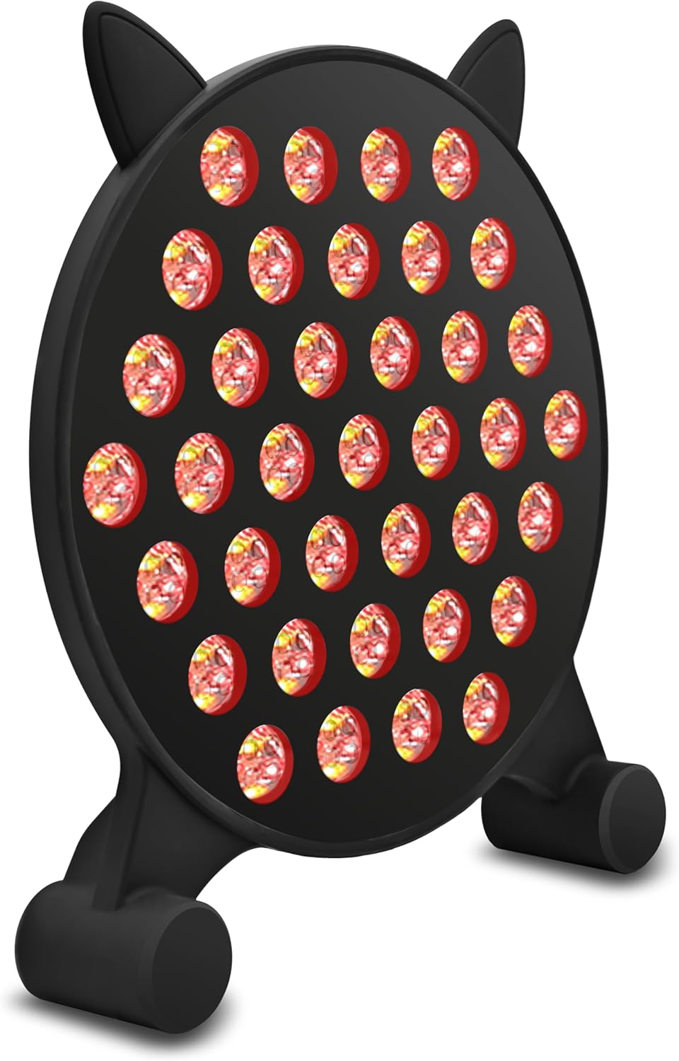 Cat-Face Red Light Therapy Lamp – 460 nm & 850 nm Infrared Panel, 185-LED red-Light Device with 5 Brightness Levels and Adjustable Angle for Easy use at Home or in the Office.