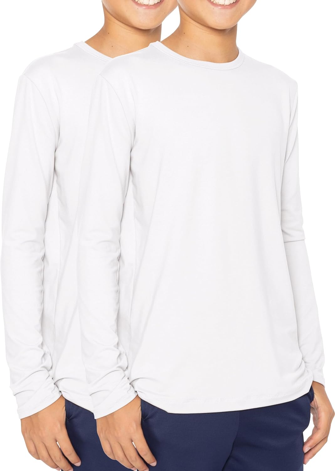 STRETCH IS COMFORT Boy's Oh So Soft Long Sleeve Top Crew Neck | 4-16