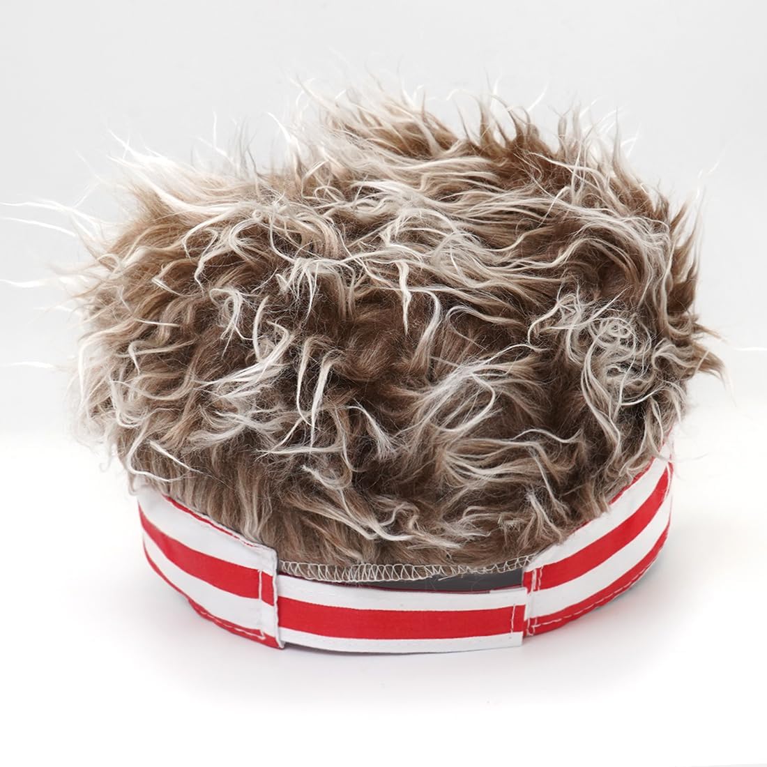 Mens Visor Cap Wig Spiked Adjustable Baseball Cap Golf Hats - Image 5