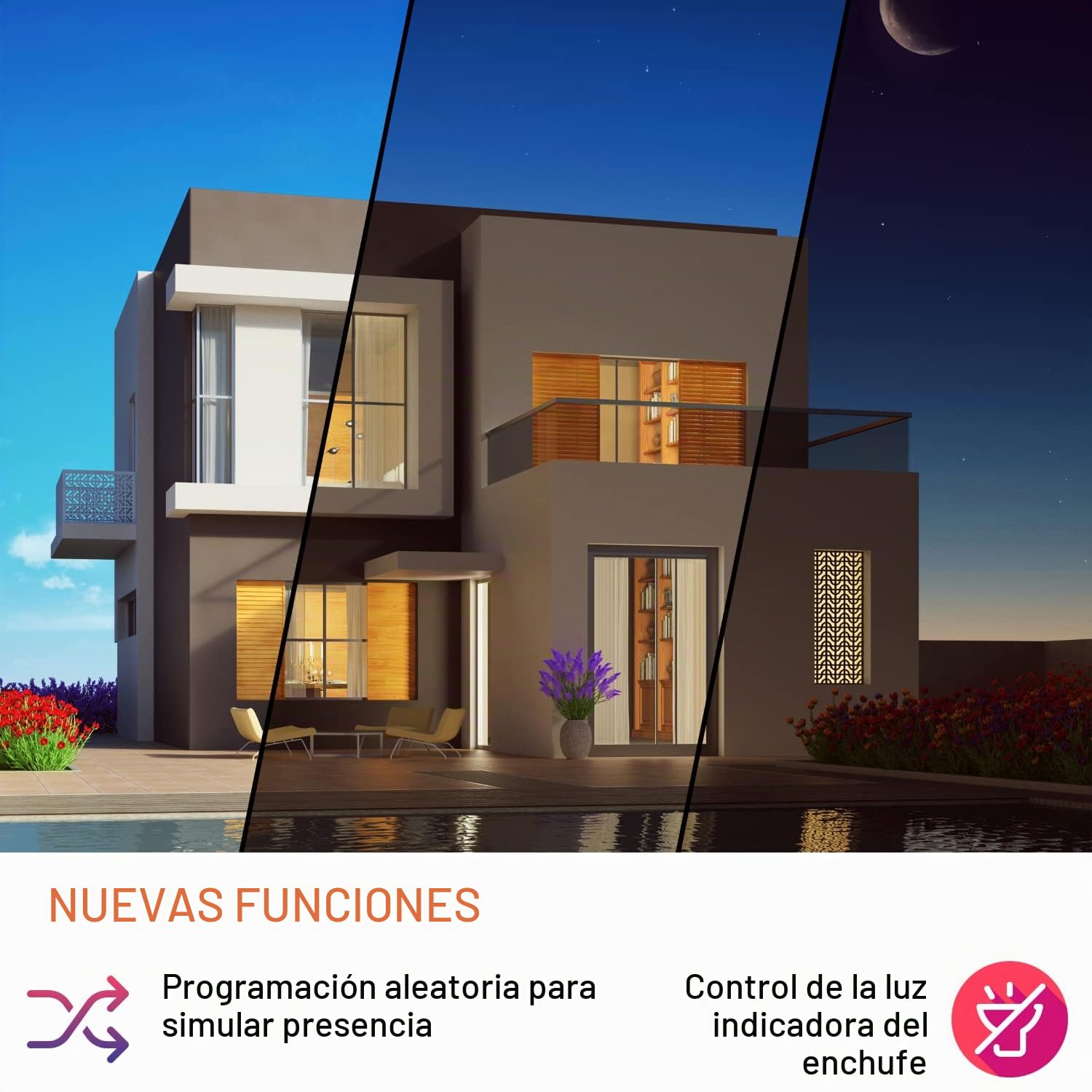 Konyks Priska MAX 3 FR DUAL PACK - WiFi+BT, funciones avanzadas, 16A, contador de consumo, compatible con Alexa, Google Home & Tuya, paquete de 2