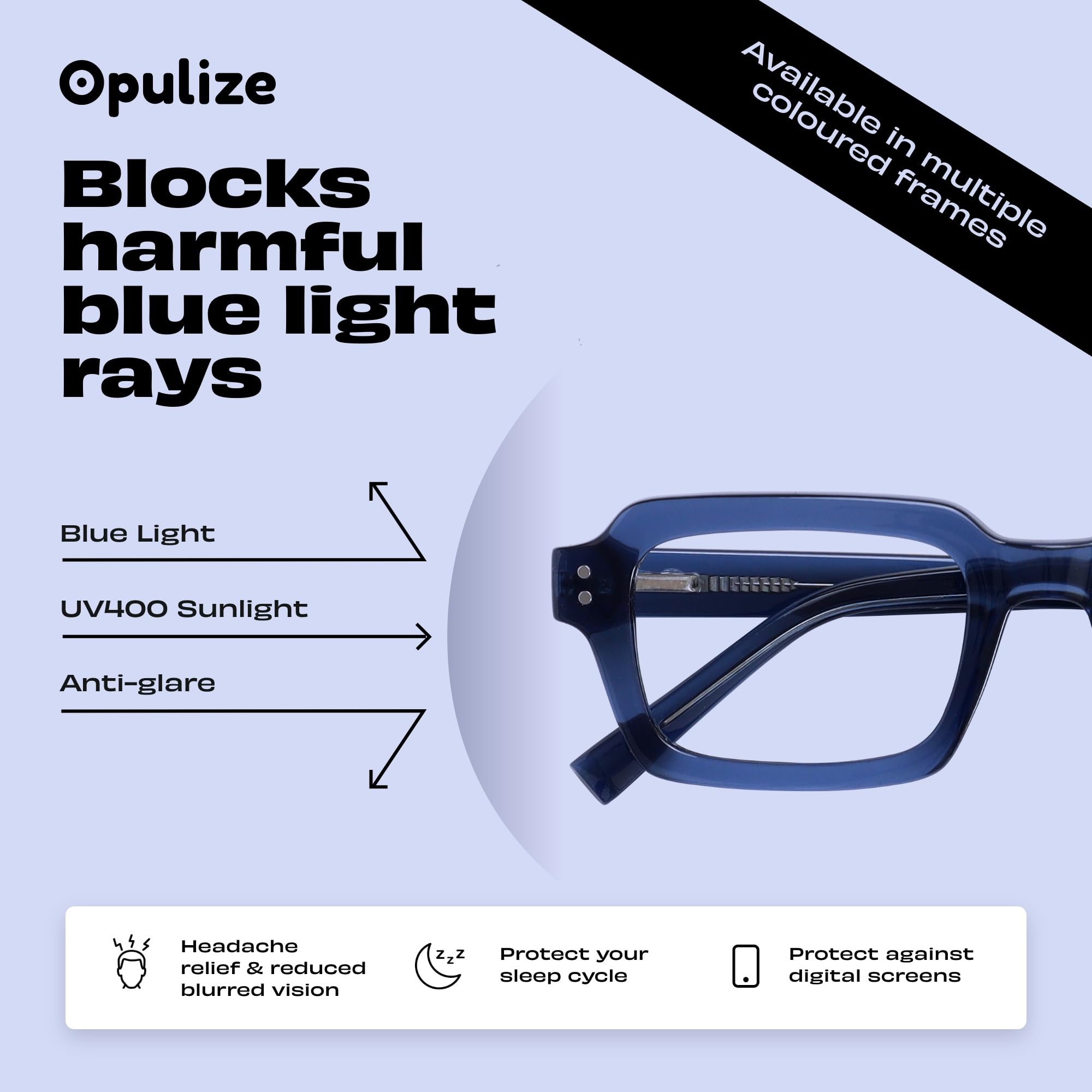 OPULIZE EDG Gafas de Lectura de Bloqueo de Luz Azul para hombre y mujer, Lentes Antirreflejos Antideslumbrante, Protección UV, Rectangular, Paquete de 2 Rosa Verde +2,00