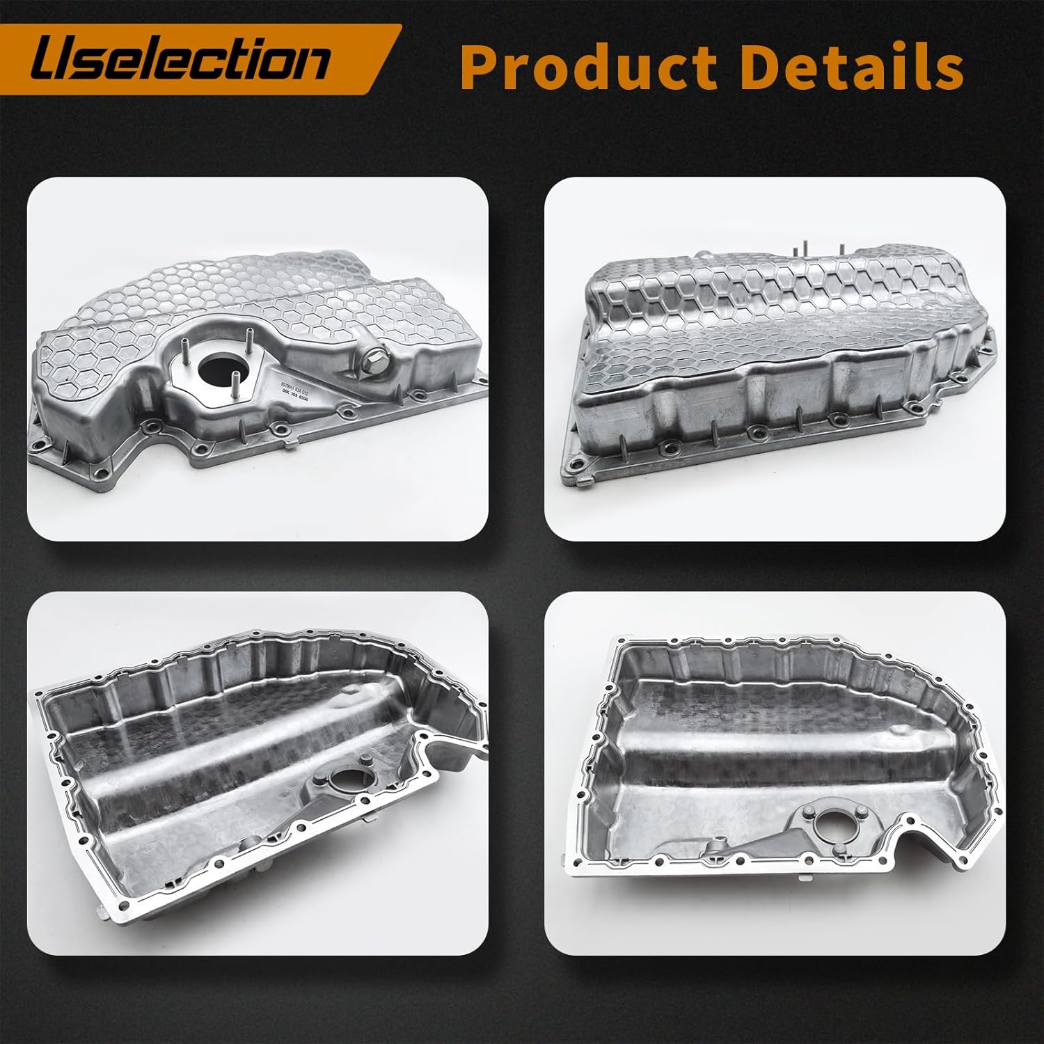 06K103600R Engine Pan Conversion Kit Aluminum Retrofit Low Profile Oil Pan Kit Replacement for A1 A3 S3 A3RS3 TT Golf GTI 06K103600AE 06K103600D (Aluminum)