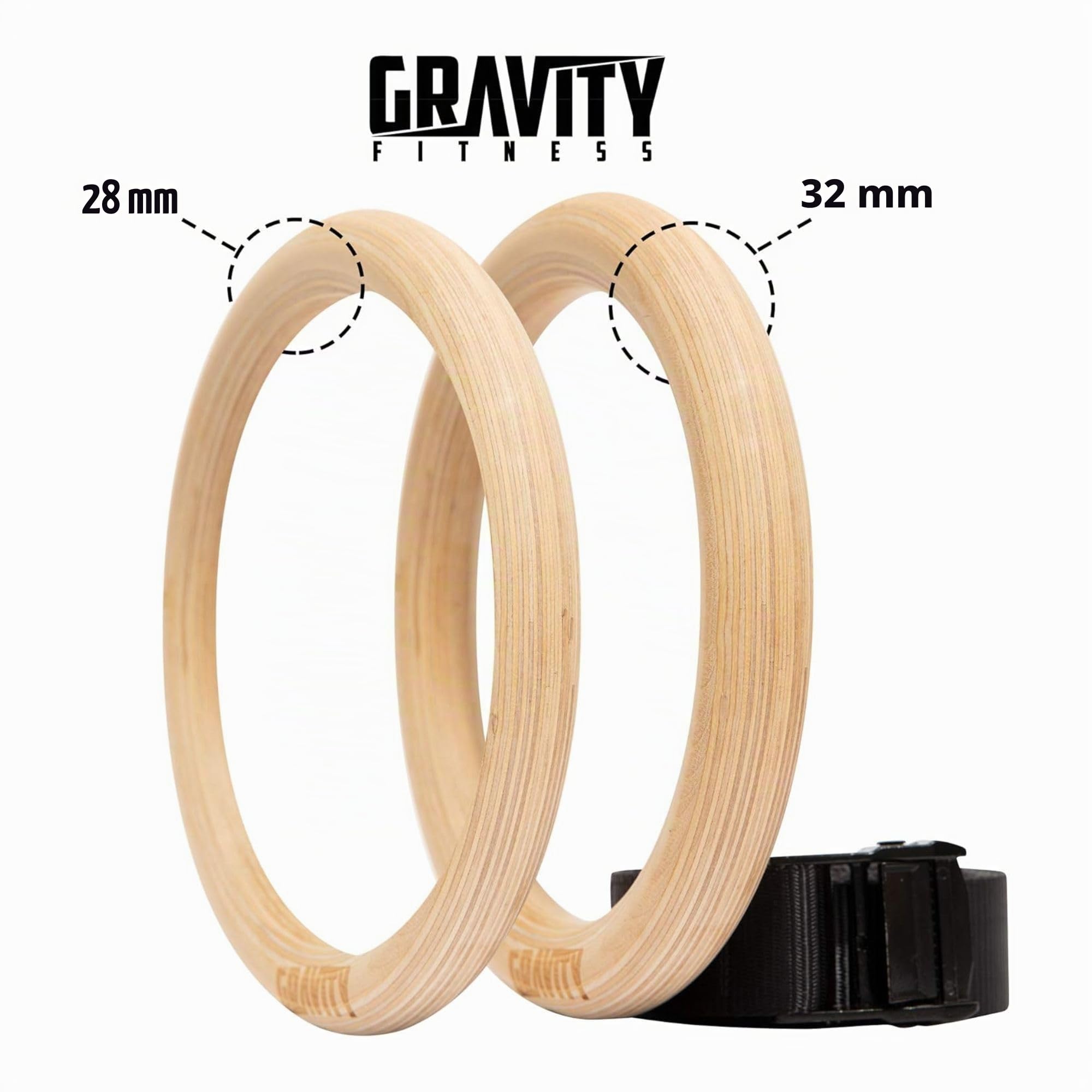Gravity Fitness Holz-Gymnastikringe